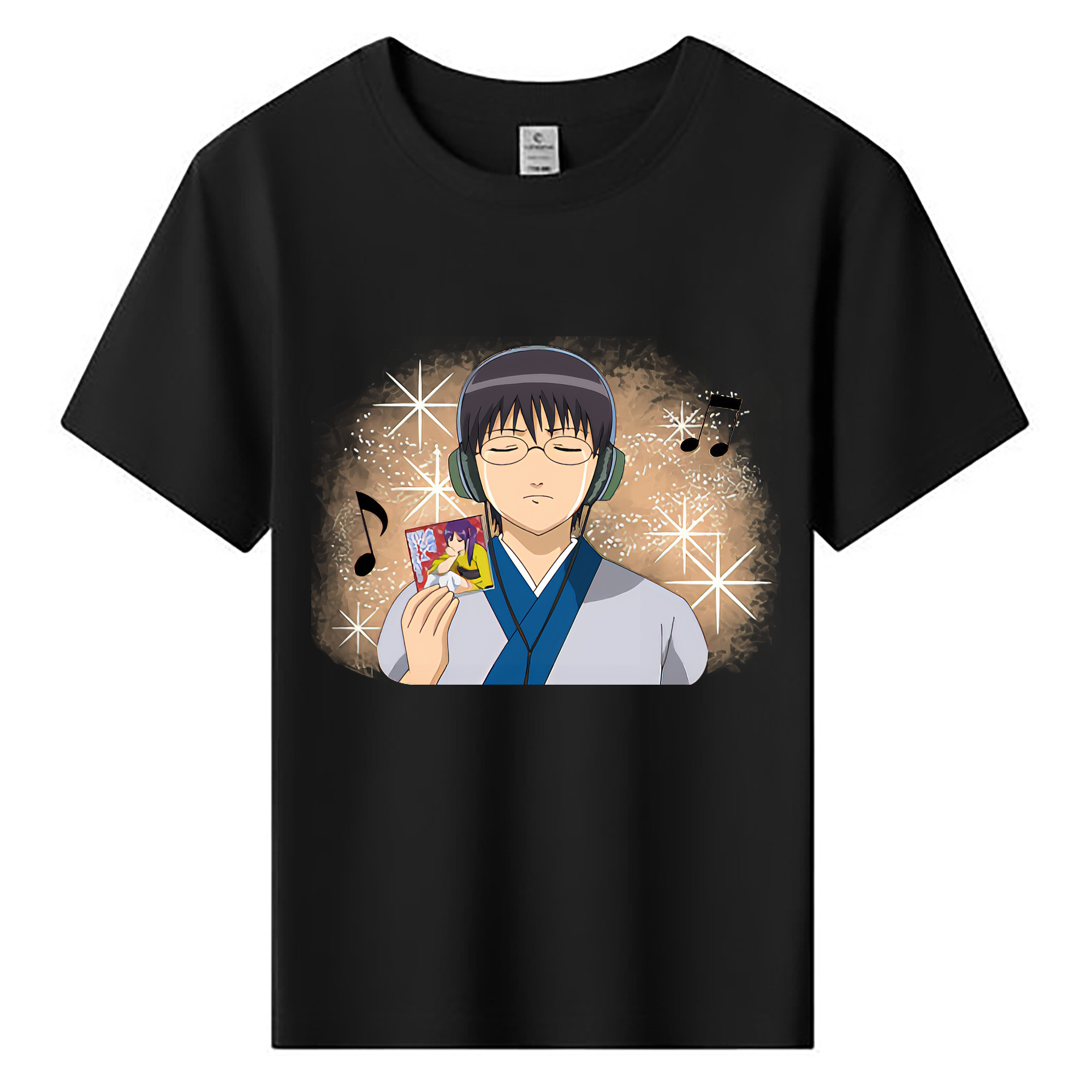 （画像用） ぎんたま 坂田銀時（さかたぎんとき） 神楽 志村新八（しむら しんぱち） GINTAMA Sakata Gintoki Kagura Shimura Shinpachi 綿100％キッズTシャツ（フロントプリント）