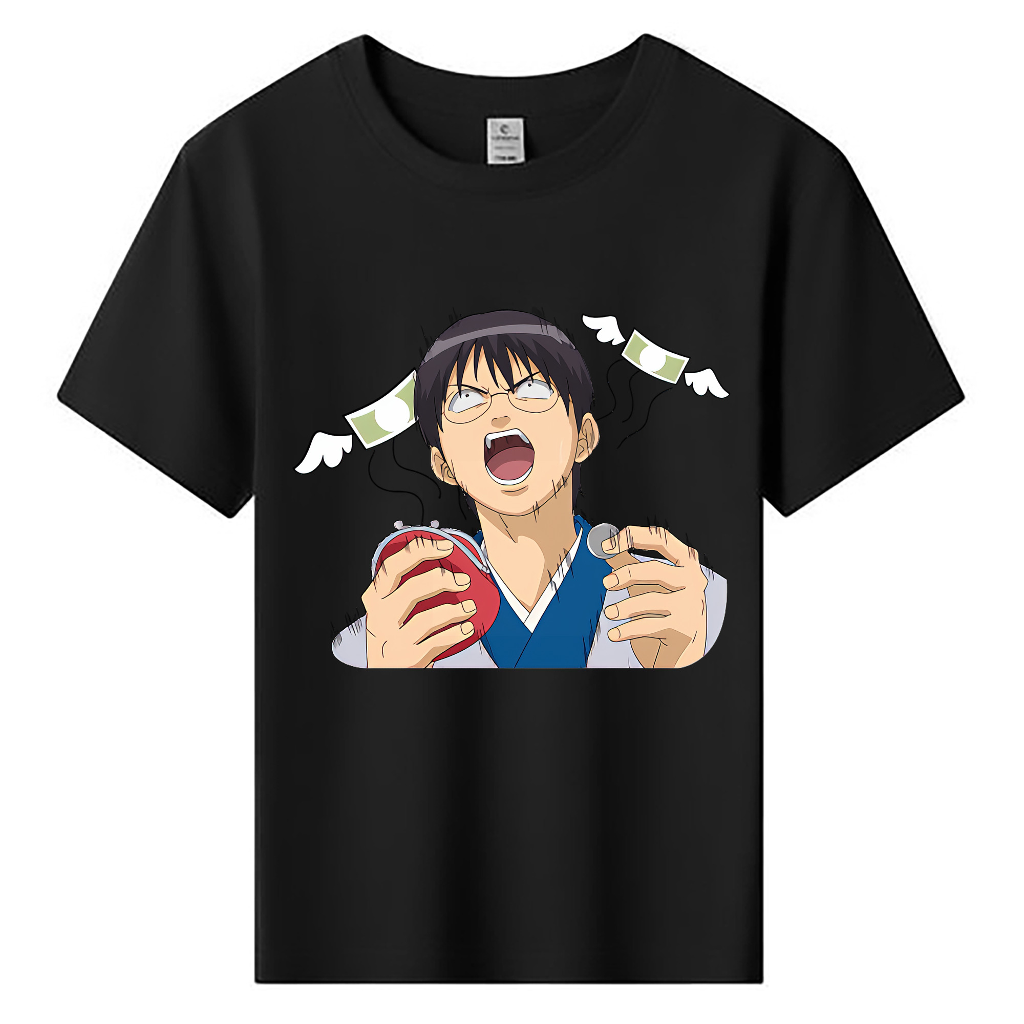 （画像用） ぎんたま 坂田銀時（さかたぎんとき） 神楽 志村新八（しむら しんぱち） GINTAMA Sakata Gintoki Kagura Shimura Shinpachi 綿100％キッズTシャツ（フロントプリント）