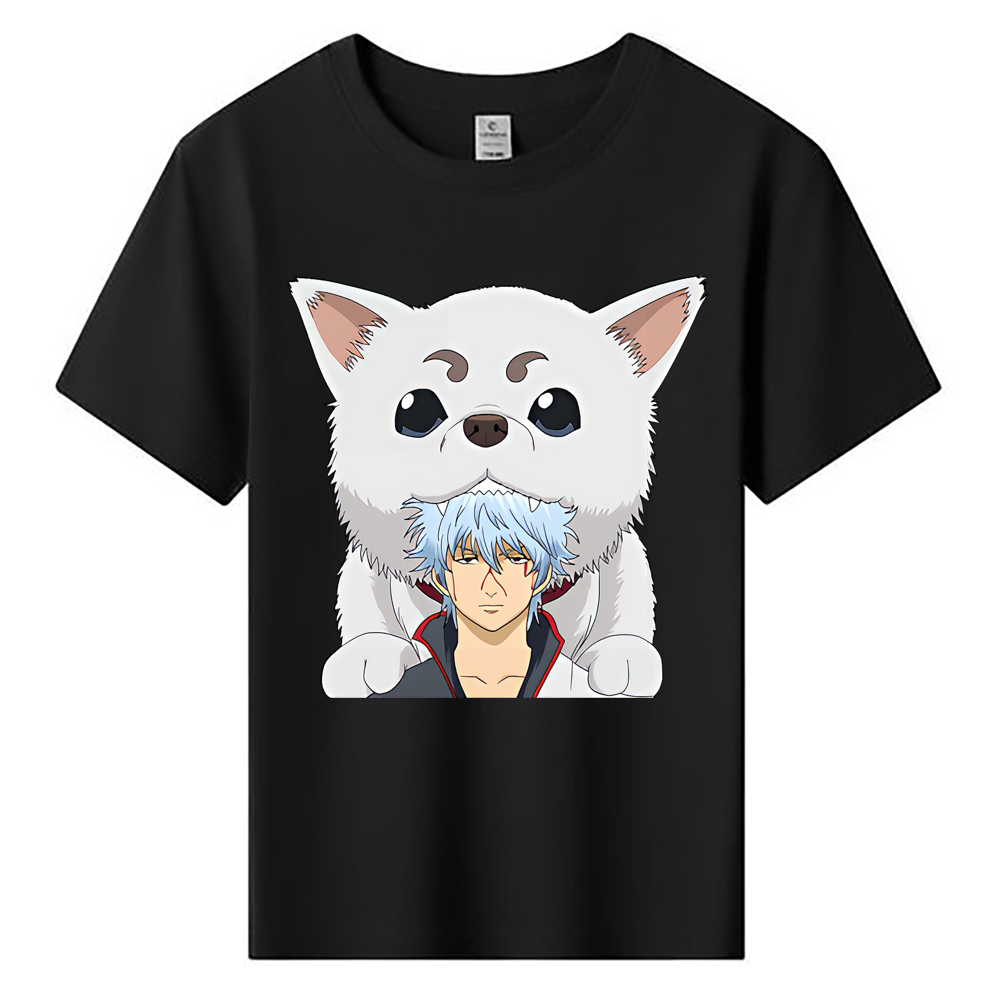 （画像用） ぎんたま 坂田銀時（さかたぎんとき） 神楽 志村新八（しむら しんぱち） GINTAMA Sakata Gintoki Kagura Shimura Shinpachi 綿100％キッズTシャツ（フロントプリント）