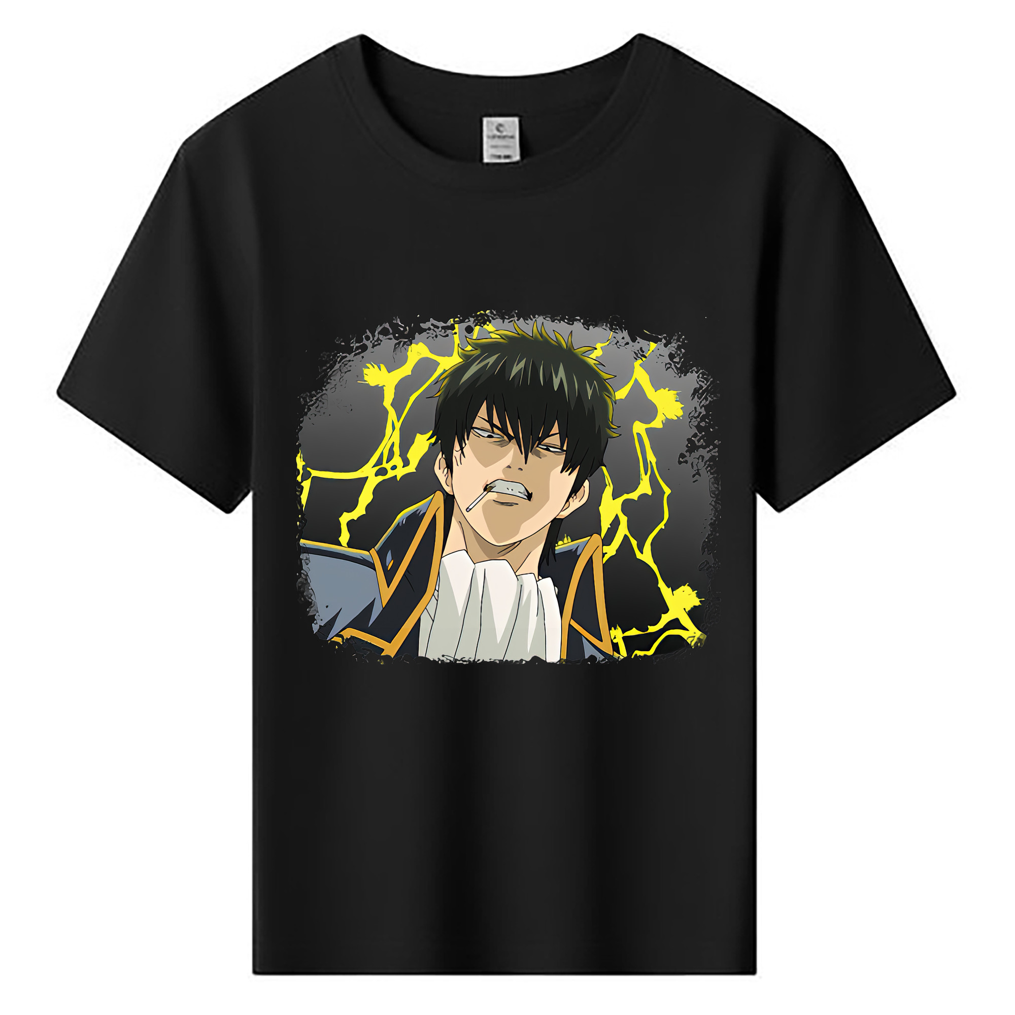（画像用） ぎんたま 坂田銀時（さかたぎんとき） 神楽 志村新八（しむら しんぱち） GINTAMA Sakata Gintoki Kagura Shimura Shinpachi 綿100％キッズTシャツ（フロントプリント）