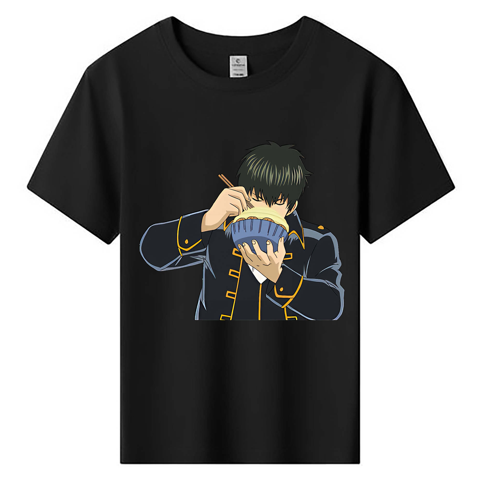 （画像用） ぎんたま 坂田銀時（さかたぎんとき） 神楽 志村新八（しむら しんぱち） GINTAMA Sakata Gintoki Kagura Shimura Shinpachi 綿100％キッズTシャツ（フロントプリント）