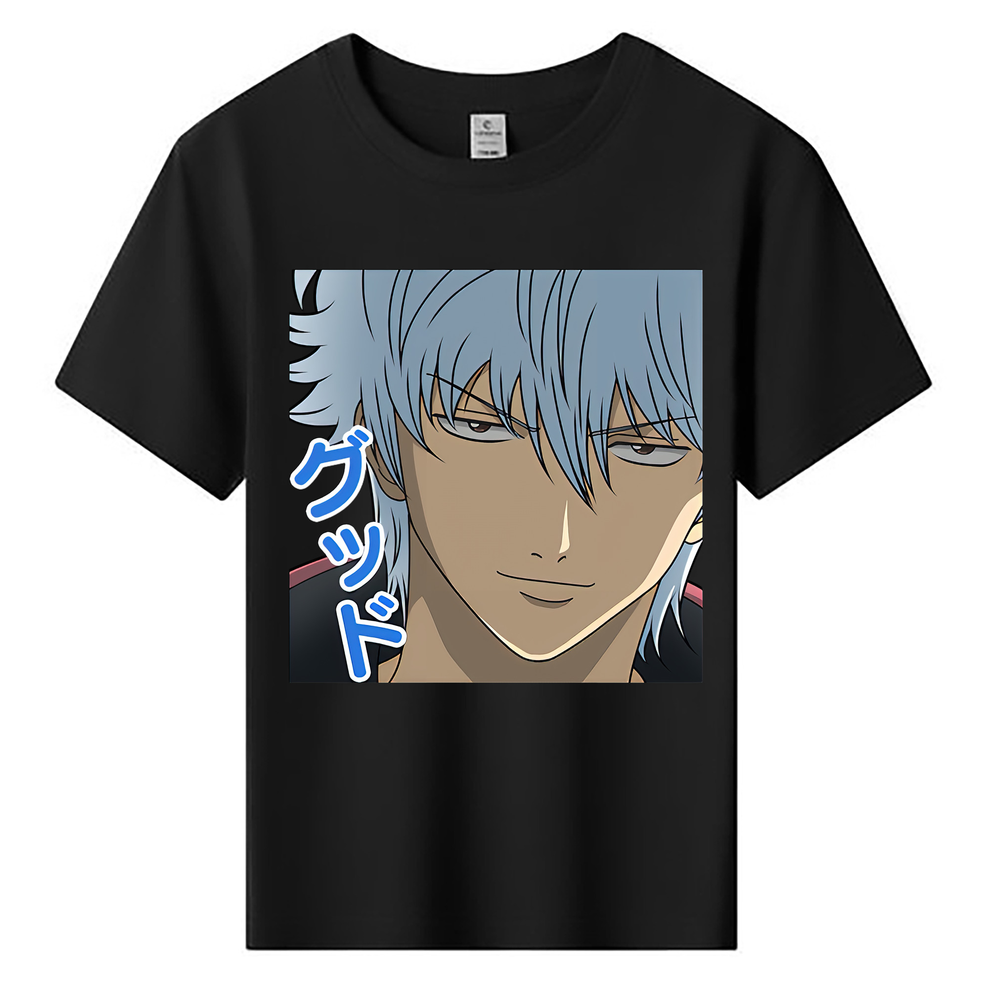 （画像用） ぎんたま 坂田銀時（さかたぎんとき） 神楽 志村新八（しむら しんぱち） GINTAMA Sakata Gintoki Kagura Shimura Shinpachi 綿100％キッズTシャツ（フロントプリント）