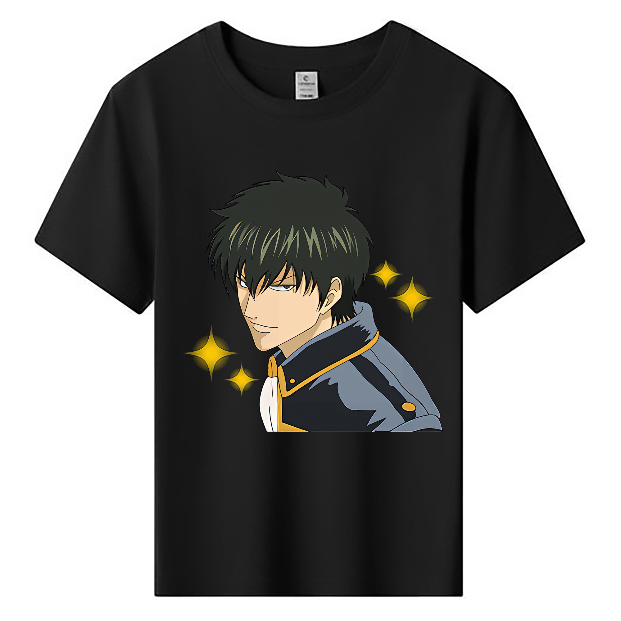 （画像用） ぎんたま 坂田銀時（さかたぎんとき） 神楽 志村新八（しむら しんぱち） GINTAMA Sakata Gintoki Kagura Shimura Shinpachi 綿100％キッズTシャツ（フロントプリント）