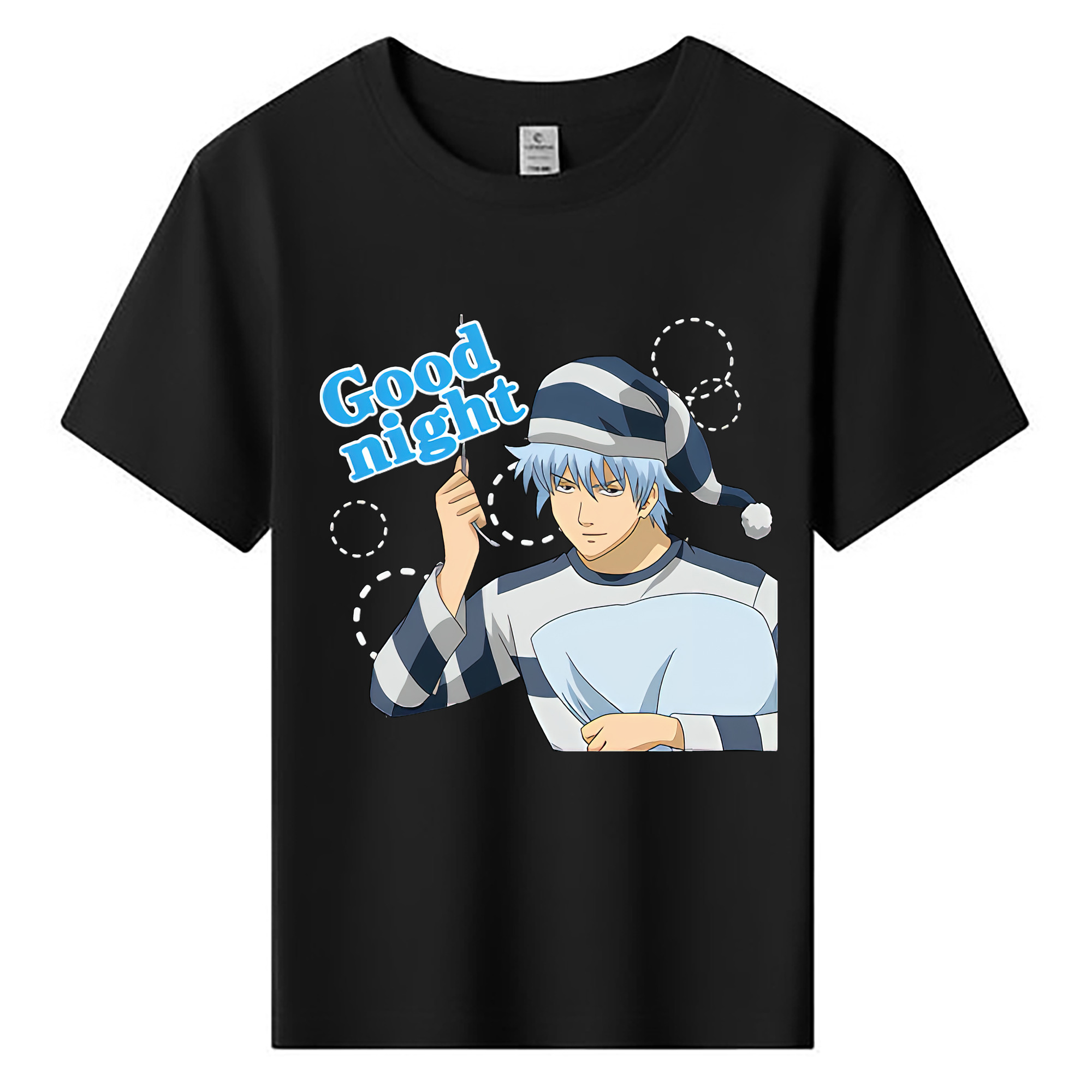 （画像用） ぎんたま 坂田銀時（さかたぎんとき） 神楽 志村新八（しむら しんぱち） GINTAMA Sakata Gintoki Kagura Shimura Shinpachi 綿100％キッズTシャツ（フロントプリント）