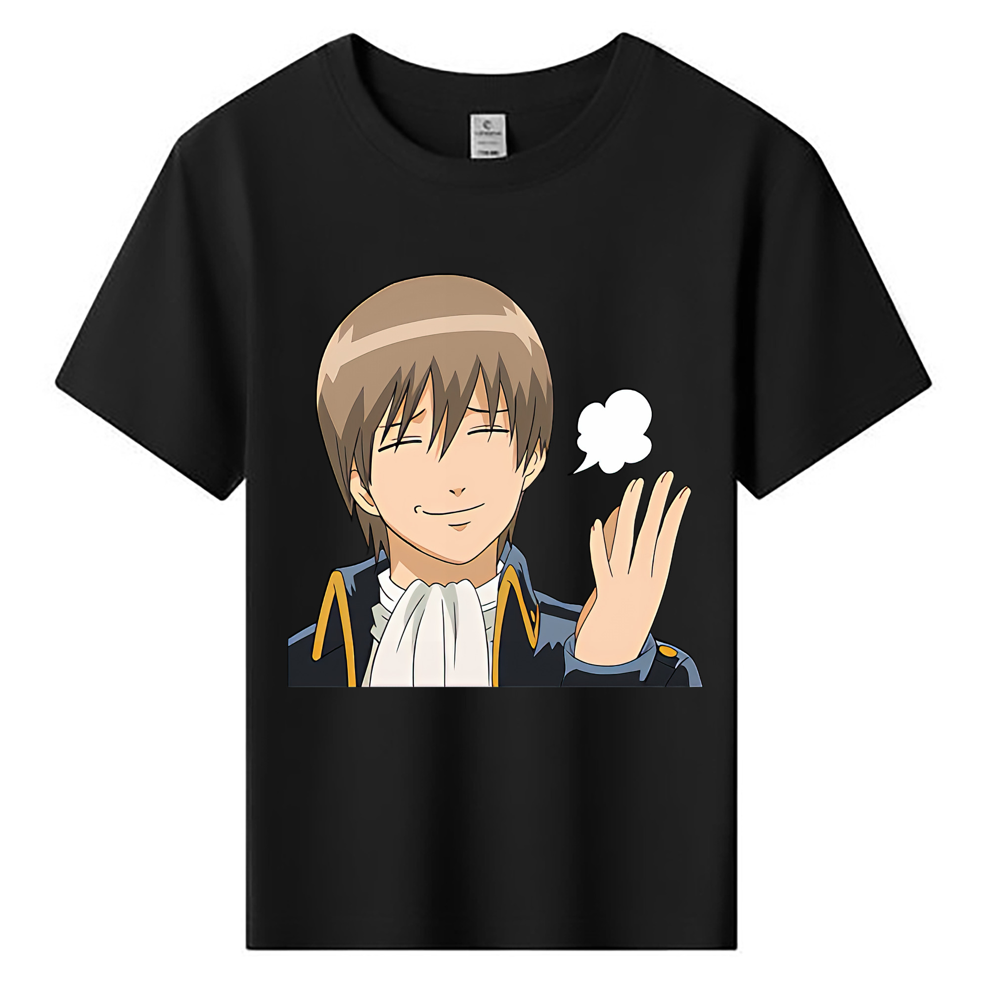 （画像用） ぎんたま 坂田銀時（さかたぎんとき） 神楽 志村新八（しむら しんぱち） GINTAMA Sakata Gintoki Kagura Shimura Shinpachi 綿100％キッズTシャツ（フロントプリント）