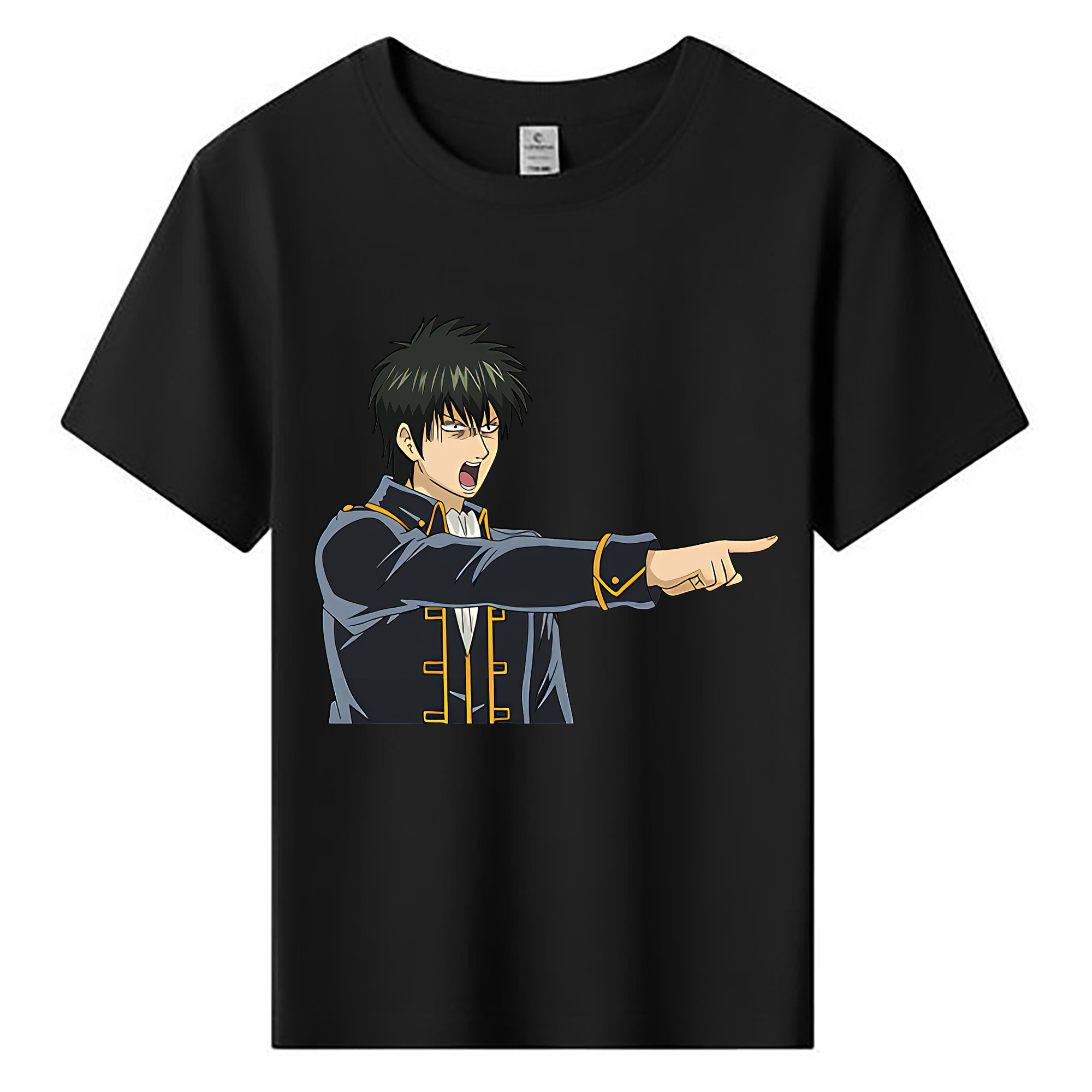 （画像用） ぎんたま 坂田銀時（さかたぎんとき） 神楽 志村新八（しむら しんぱち） GINTAMA Sakata Gintoki Kagura Shimura Shinpachi 綿100％キッズTシャツ（フロントプリント）