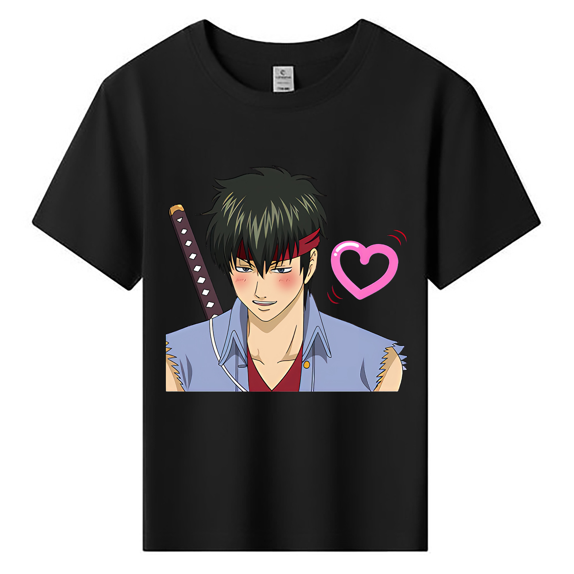 （画像用） ぎんたま 坂田銀時（さかたぎんとき） 神楽 志村新八（しむら しんぱち） GINTAMA Sakata Gintoki Kagura Shimura Shinpachi 綿100％キッズTシャツ（フロントプリント）