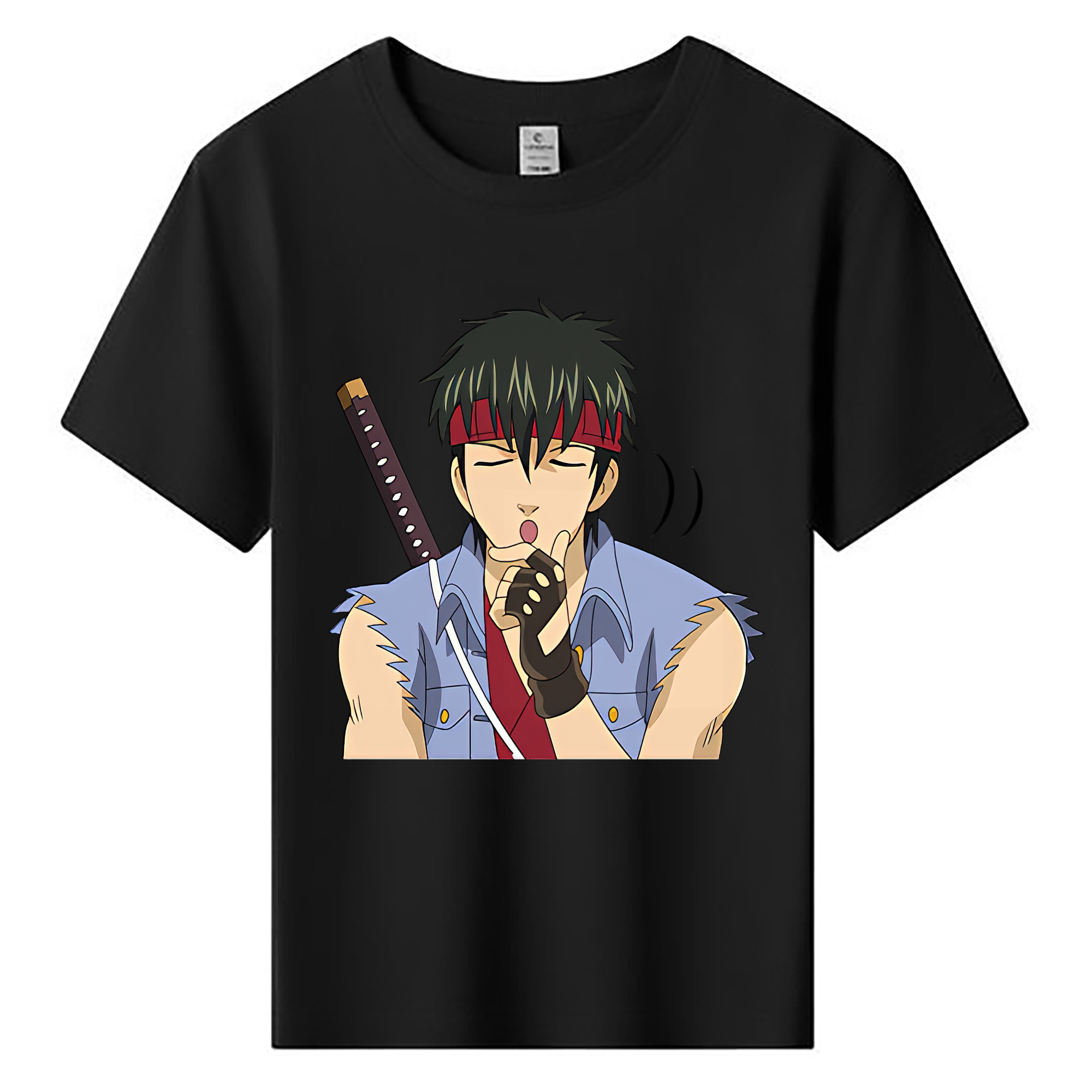 （画像用） ぎんたま 坂田銀時（さかたぎんとき） 神楽 志村新八（しむら しんぱち） GINTAMA Sakata Gintoki Kagura Shimura Shinpachi 綿100％キッズTシャツ（フロントプリント）