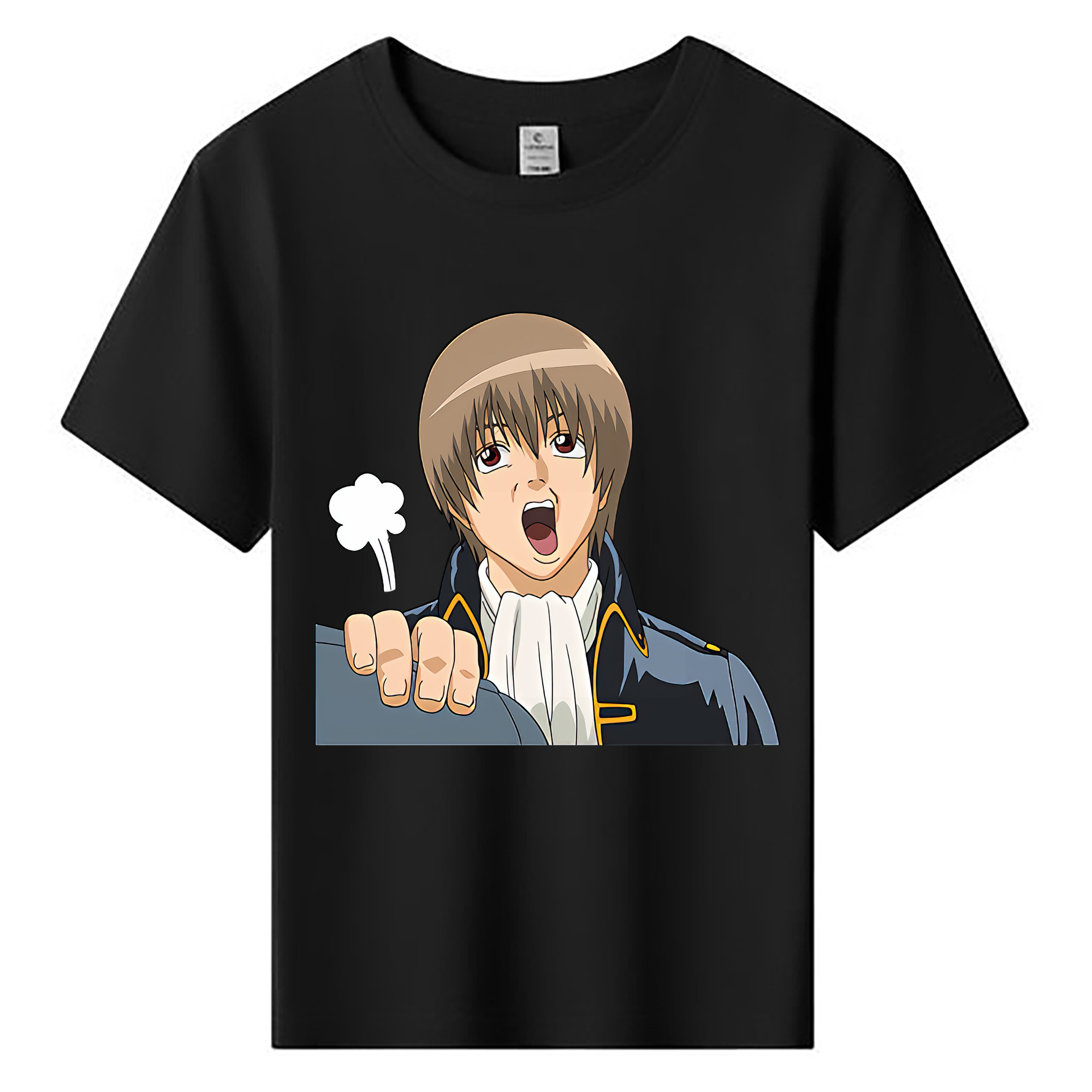 （画像用） ぎんたま 坂田銀時（さかたぎんとき） 神楽 志村新八（しむら しんぱち） GINTAMA Sakata Gintoki Kagura Shimura Shinpachi 綿100％キッズTシャツ（フロントプリント）
