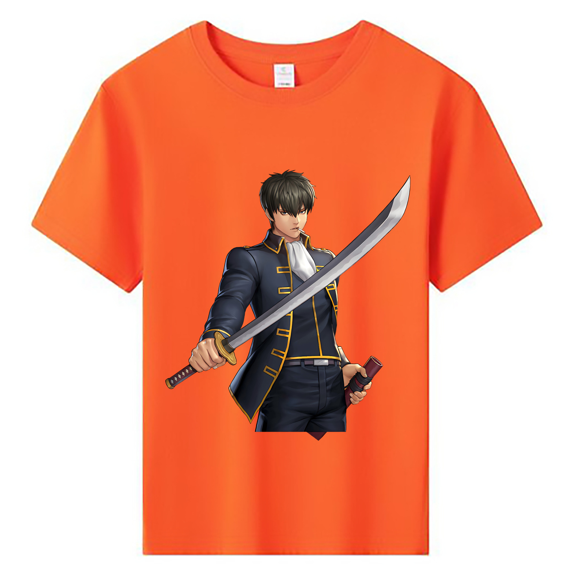 （画像用） ぎんたま 坂田銀時（さかたぎんとき） 神楽 志村新八（しむら しんぱち） GINTAMA Sakata Gintoki Kagura Shimura Shinpachi 綿100％キッズTシャツ（フロントプリント）
