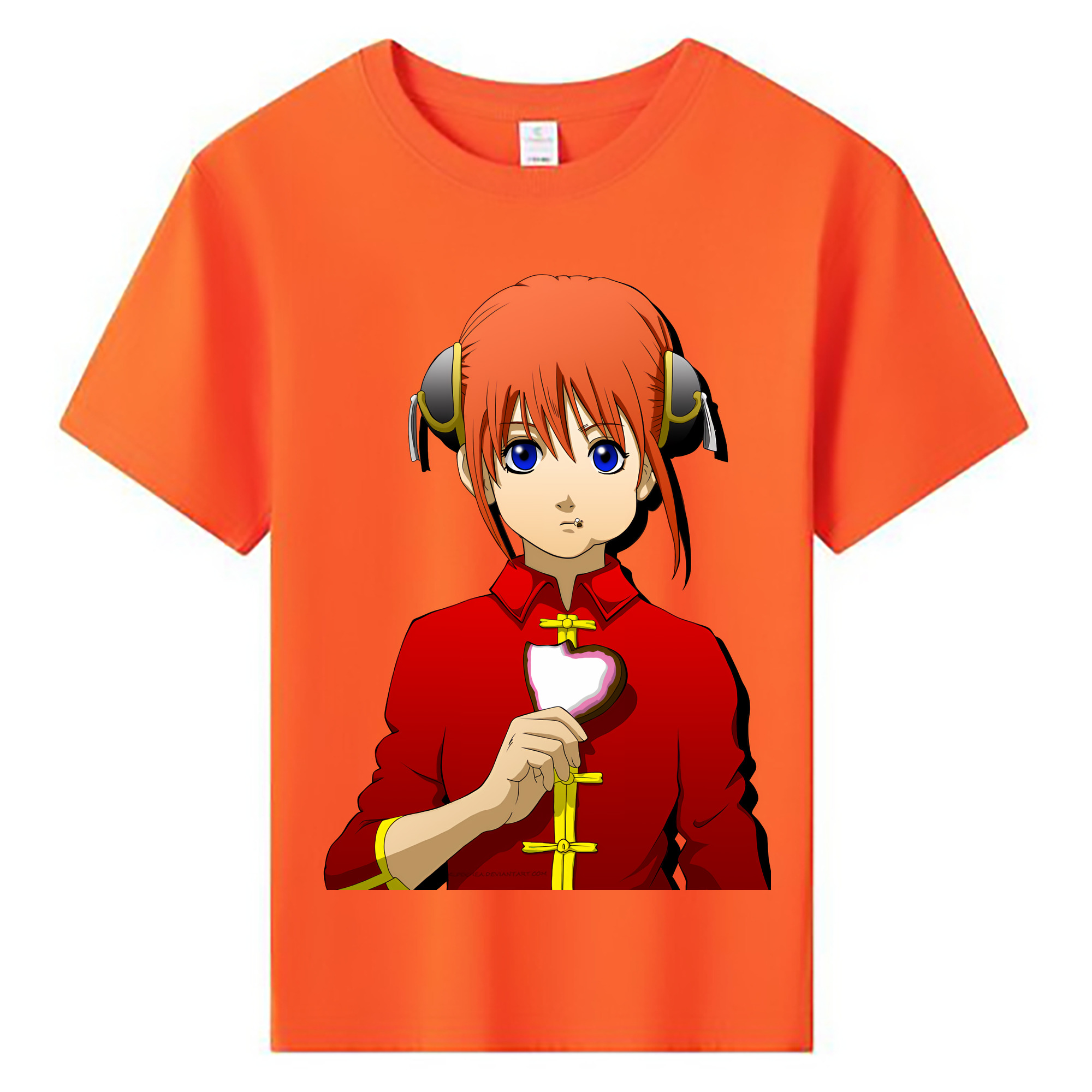 （画像用） ぎんたま 坂田銀時（さかたぎんとき） 神楽 志村新八（しむら しんぱち） GINTAMA Sakata Gintoki Kagura Shimura Shinpachi 綿100％キッズTシャツ（フロントプリント）