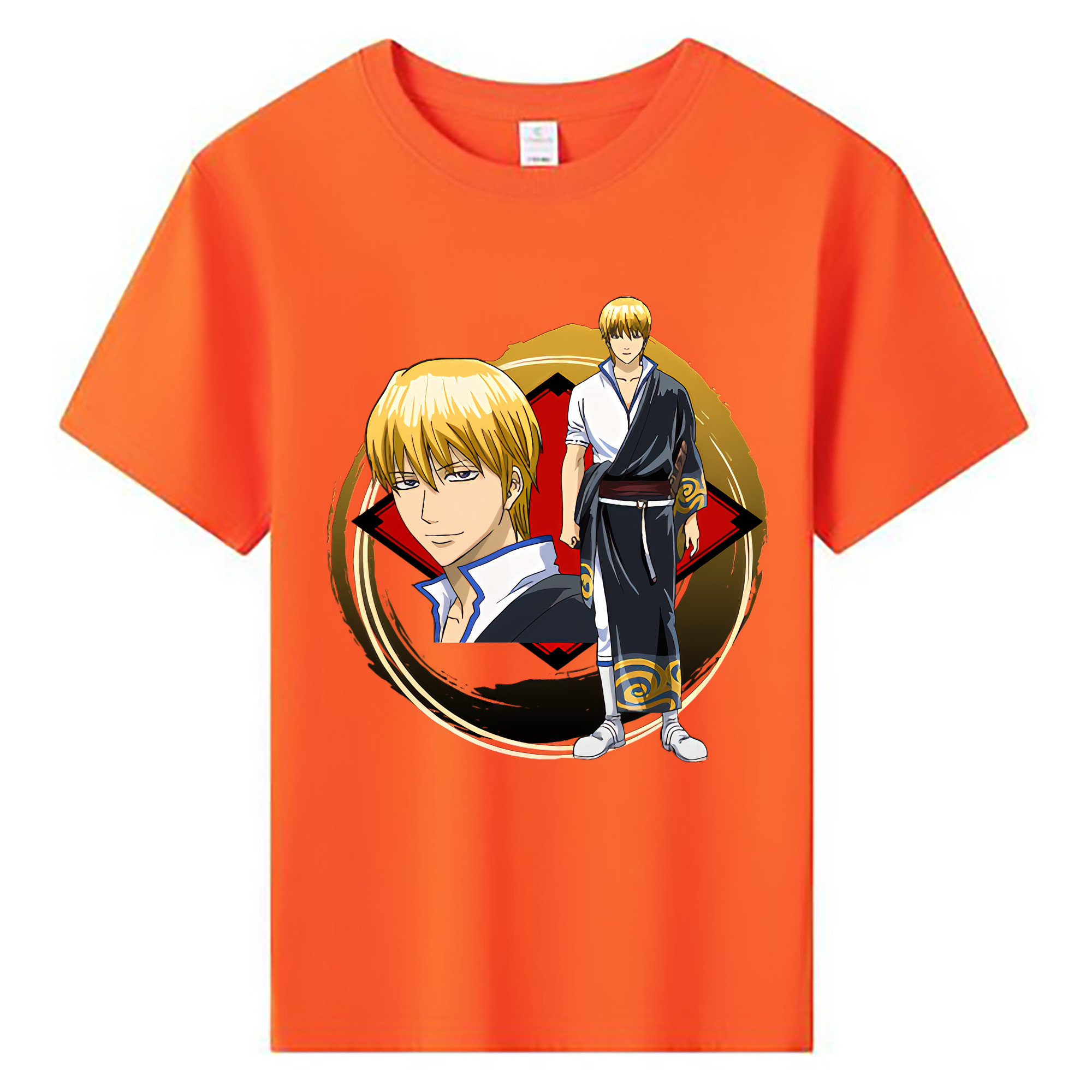 （画像用） ぎんたま 坂田銀時（さかたぎんとき） 神楽 志村新八（しむら しんぱち） GINTAMA Sakata Gintoki Kagura Shimura Shinpachi 綿100％キッズTシャツ（フロントプリント）