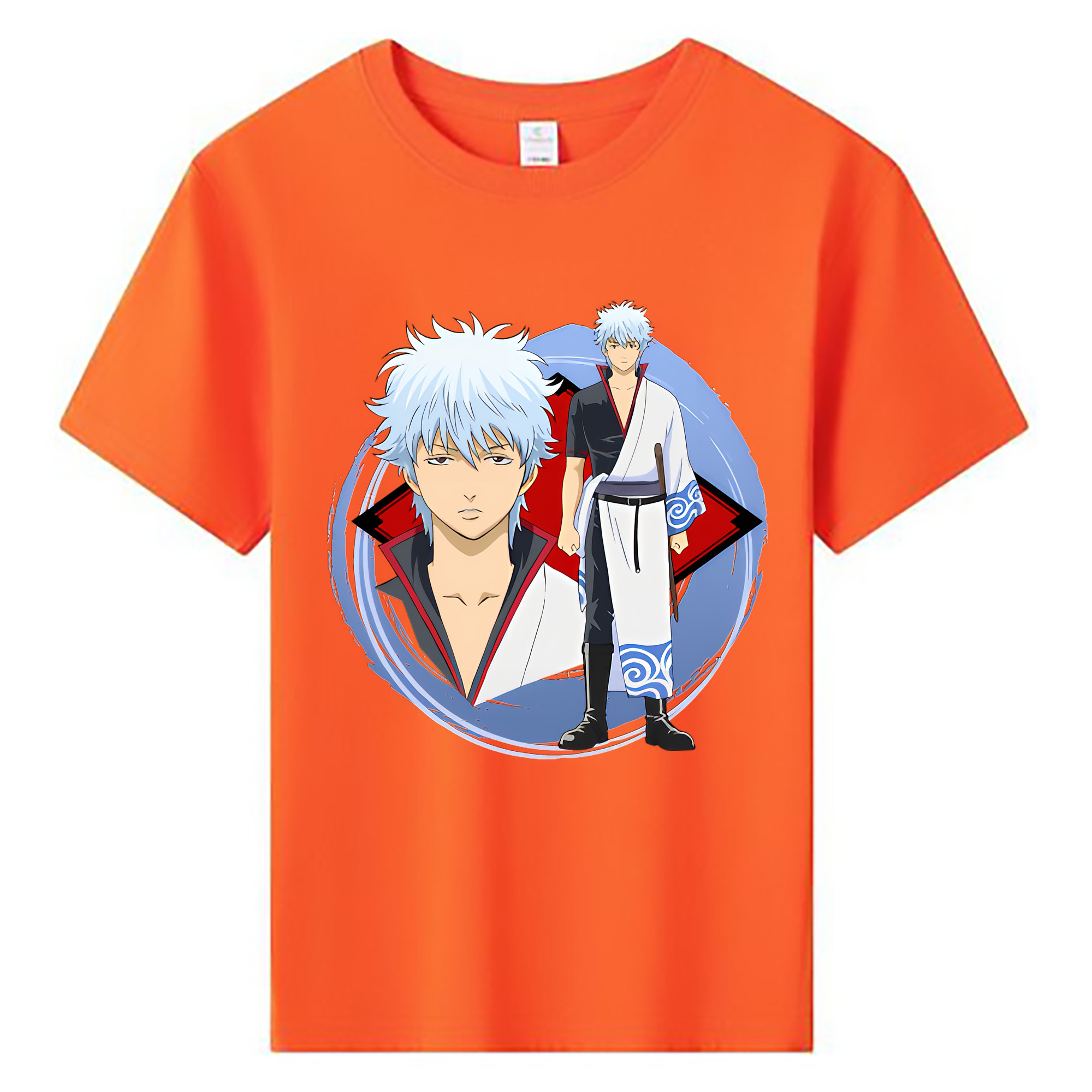 （画像用） ぎんたま 坂田銀時（さかたぎんとき） 神楽 志村新八（しむら しんぱち） GINTAMA Sakata Gintoki Kagura Shimura Shinpachi 綿100％キッズTシャツ（フロントプリント）