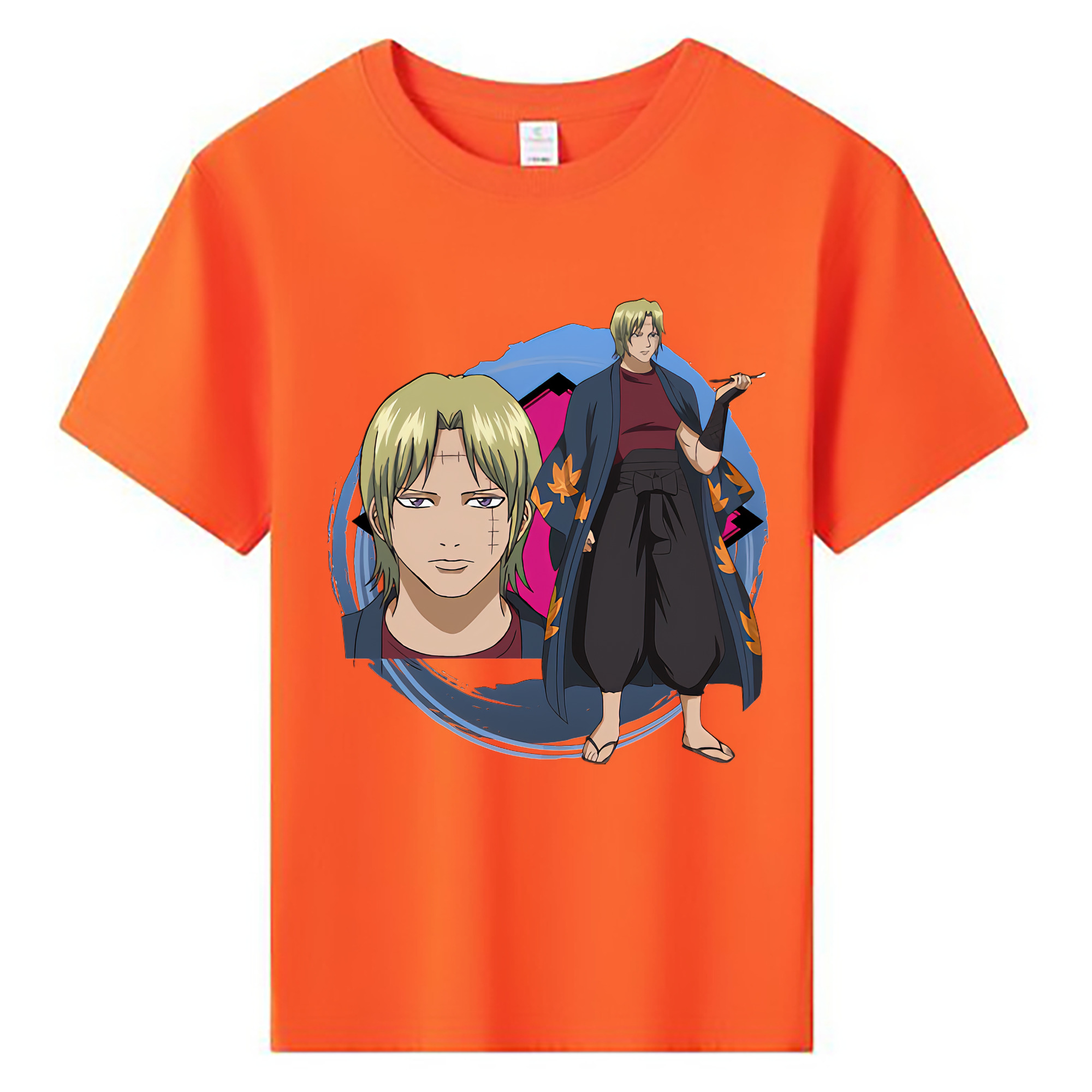 （画像用） ぎんたま 坂田銀時（さかたぎんとき） 神楽 志村新八（しむら しんぱち） GINTAMA Sakata Gintoki Kagura Shimura Shinpachi 綿100％キッズTシャツ（フロントプリント）