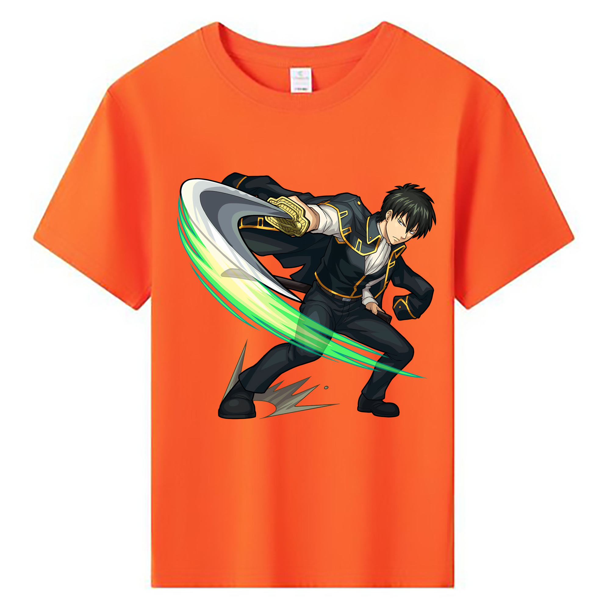 （画像用） ぎんたま 坂田銀時（さかたぎんとき） 神楽 志村新八（しむら しんぱち） GINTAMA Sakata Gintoki Kagura Shimura Shinpachi 綿100％キッズTシャツ（フロントプリント）