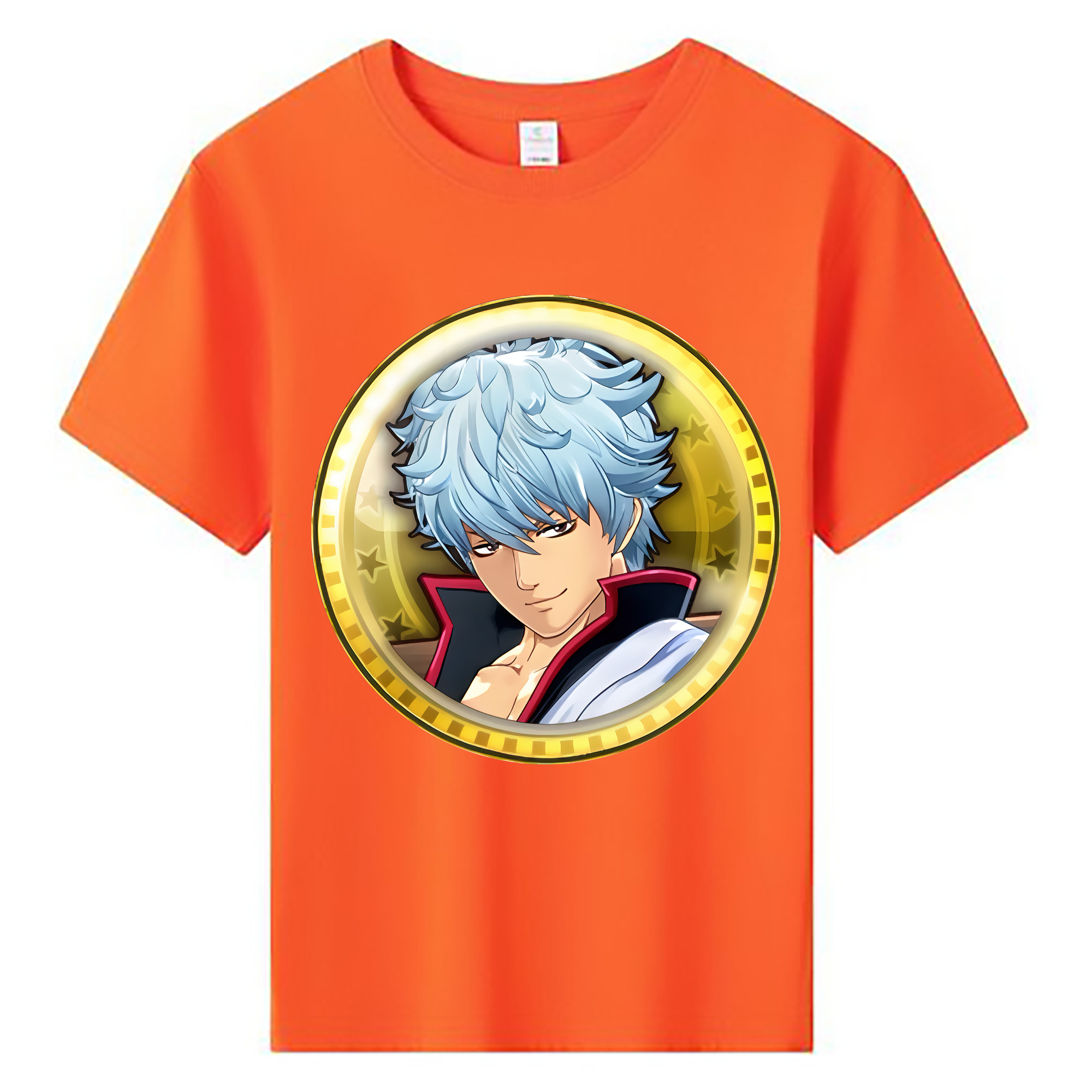 （画像用） ぎんたま 坂田銀時（さかたぎんとき） 神楽 志村新八（しむら しんぱち） GINTAMA Sakata Gintoki Kagura Shimura Shinpachi 綿100％キッズTシャツ（フロントプリント）