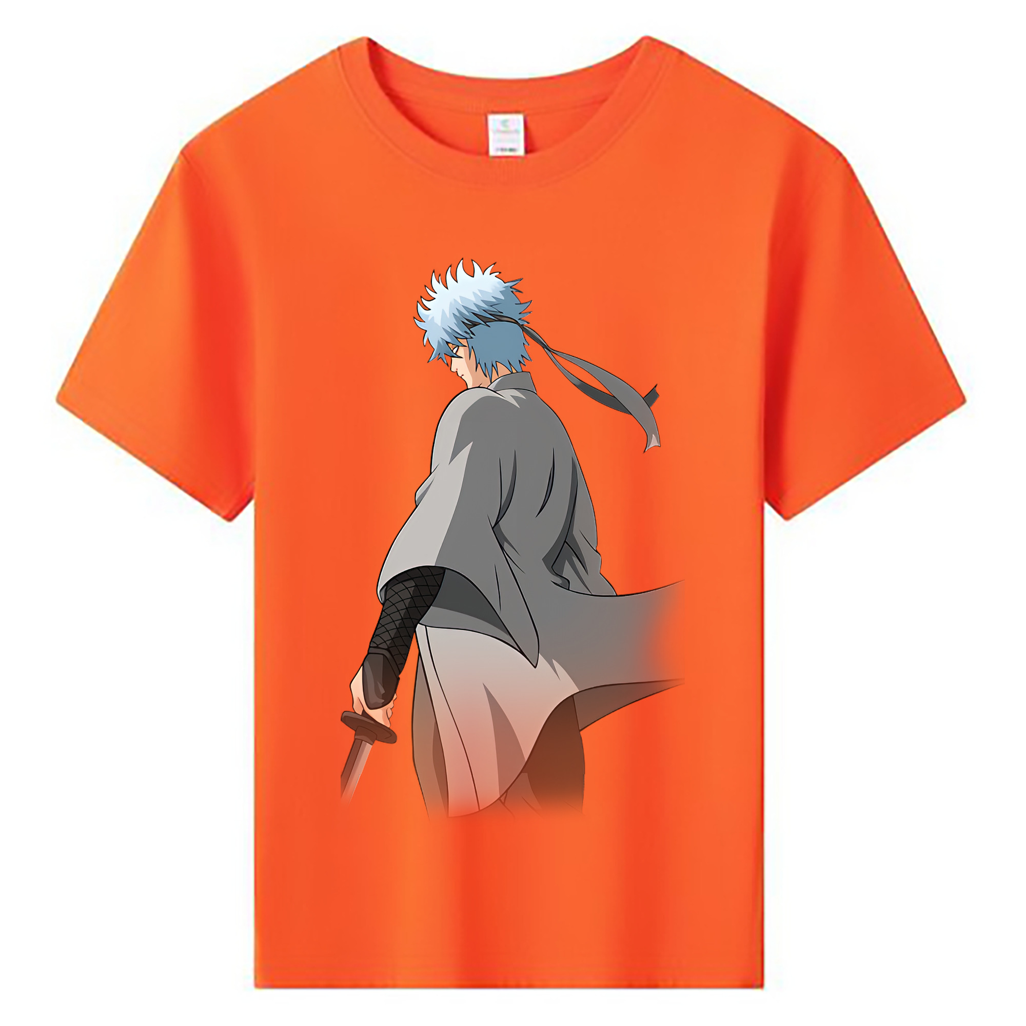 （画像用） ぎんたま 坂田銀時（さかたぎんとき） 神楽 志村新八（しむら しんぱち） GINTAMA Sakata Gintoki Kagura Shimura Shinpachi 綿100％キッズTシャツ（フロントプリント）