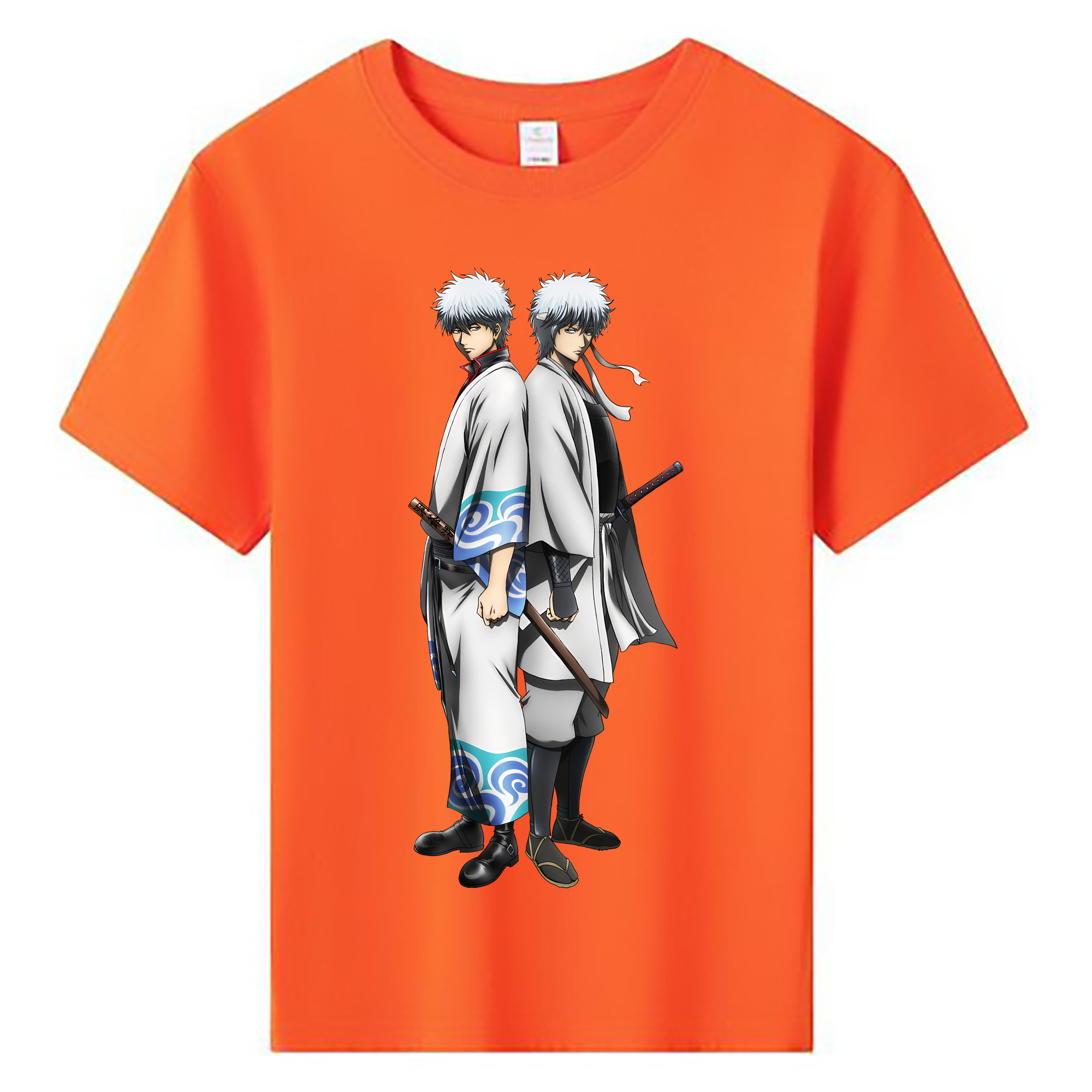 （画像用） ぎんたま 坂田銀時（さかたぎんとき） 神楽 志村新八（しむら しんぱち） GINTAMA Sakata Gintoki Kagura Shimura Shinpachi 綿100％キッズTシャツ（フロントプリント）