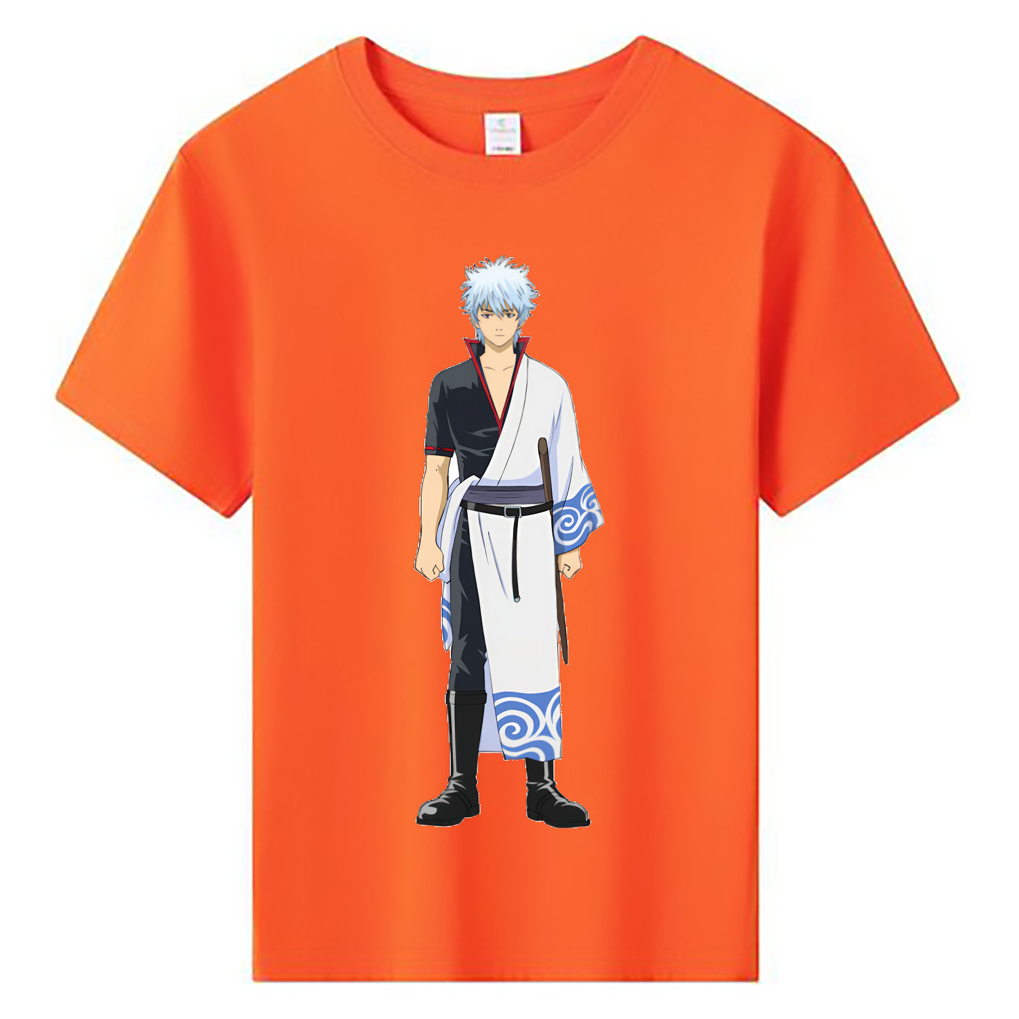 （画像用） ぎんたま 坂田銀時（さかたぎんとき） 神楽 志村新八（しむら しんぱち） GINTAMA Sakata Gintoki Kagura Shimura Shinpachi 綿100％キッズTシャツ（フロントプリント）