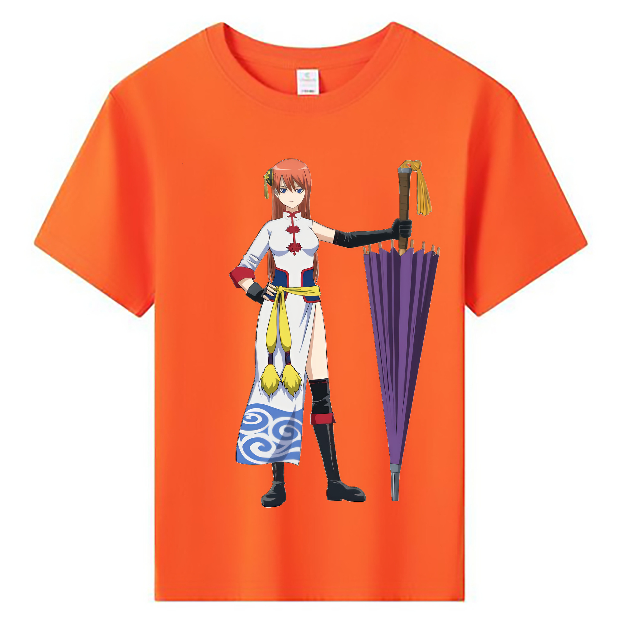 （画像用） ぎんたま 坂田銀時（さかたぎんとき） 神楽 志村新八（しむら しんぱち） GINTAMA Sakata Gintoki Kagura Shimura Shinpachi 綿100％キッズTシャツ（フロントプリント）