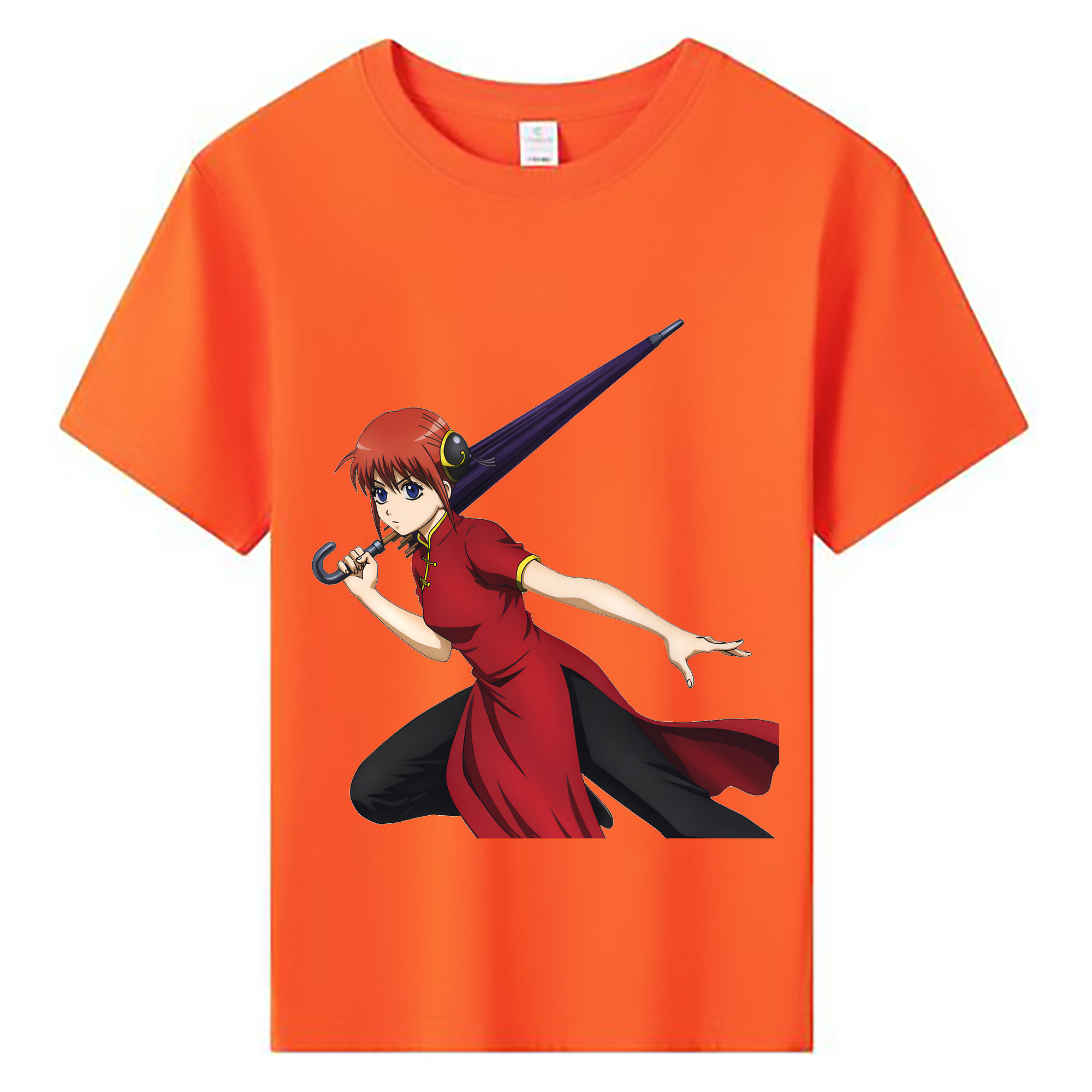 （画像用） ぎんたま 坂田銀時（さかたぎんとき） 神楽 志村新八（しむら しんぱち） GINTAMA Sakata Gintoki Kagura Shimura Shinpachi 綿100％キッズTシャツ（フロントプリント）