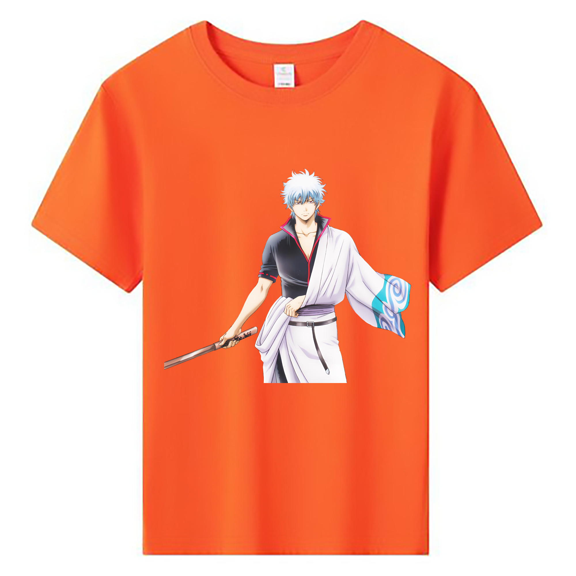 （画像用） ぎんたま 坂田銀時（さかたぎんとき） 神楽 志村新八（しむら しんぱち） GINTAMA Sakata Gintoki Kagura Shimura Shinpachi 綿100％キッズTシャツ（フロントプリント）