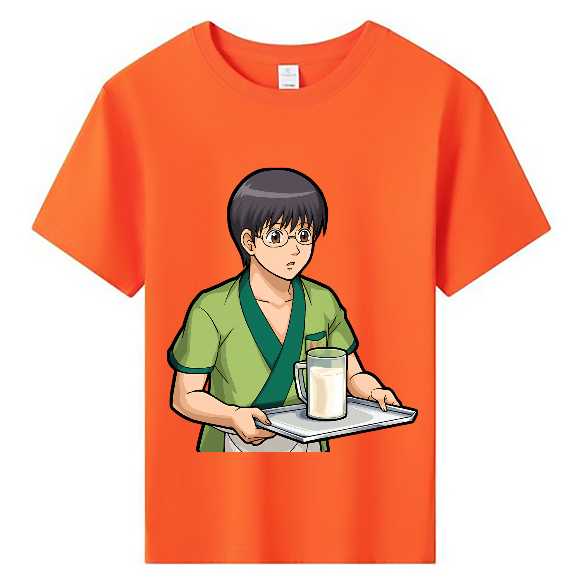 （画像用） ぎんたま 坂田銀時（さかたぎんとき） 神楽 志村新八（しむら しんぱち） GINTAMA Sakata Gintoki Kagura Shimura Shinpachi 綿100％キッズTシャツ（フロントプリント）