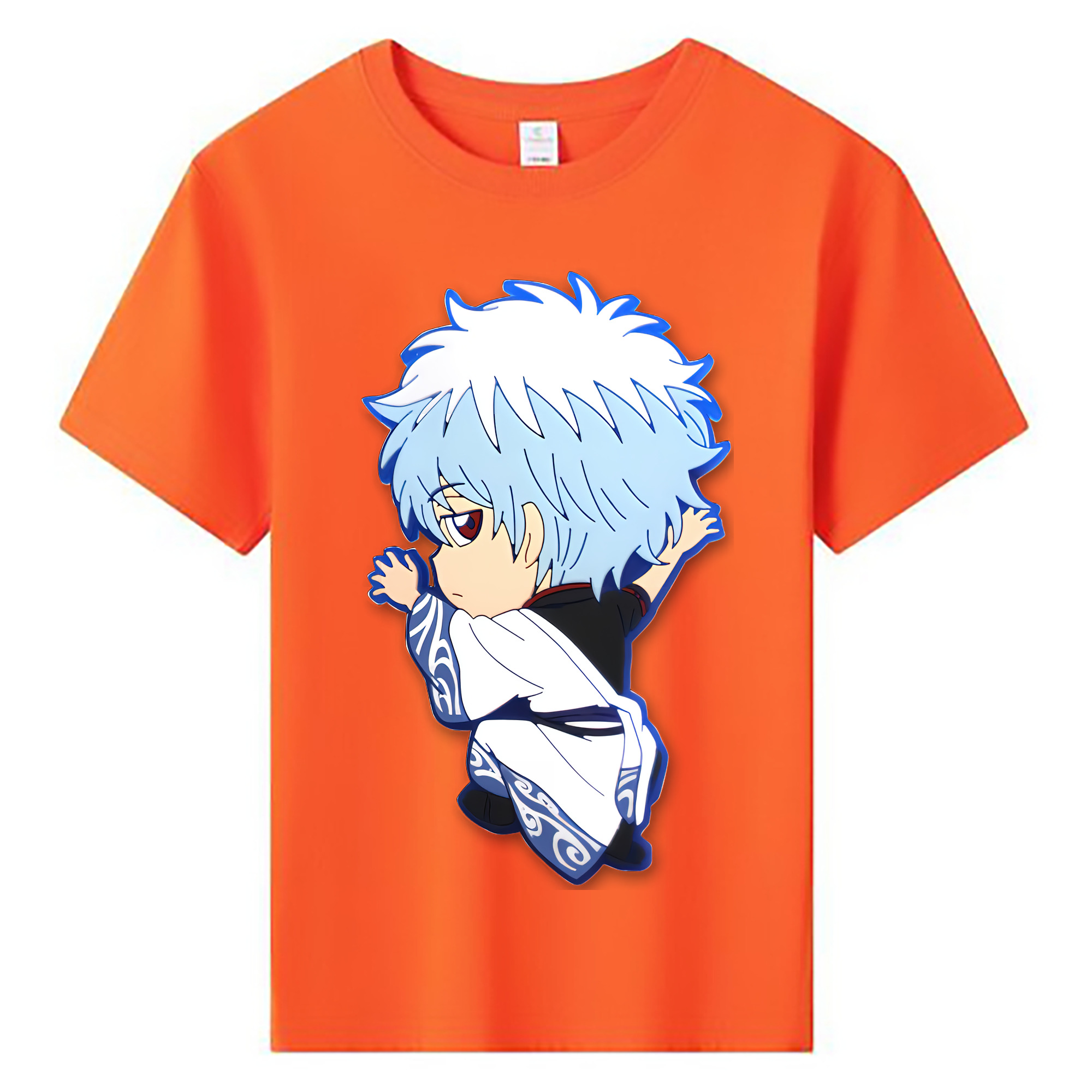 （画像用） ぎんたま 坂田銀時（さかたぎんとき） 神楽 志村新八（しむら しんぱち） GINTAMA Sakata Gintoki Kagura Shimura Shinpachi 綿100％キッズTシャツ（フロントプリント）