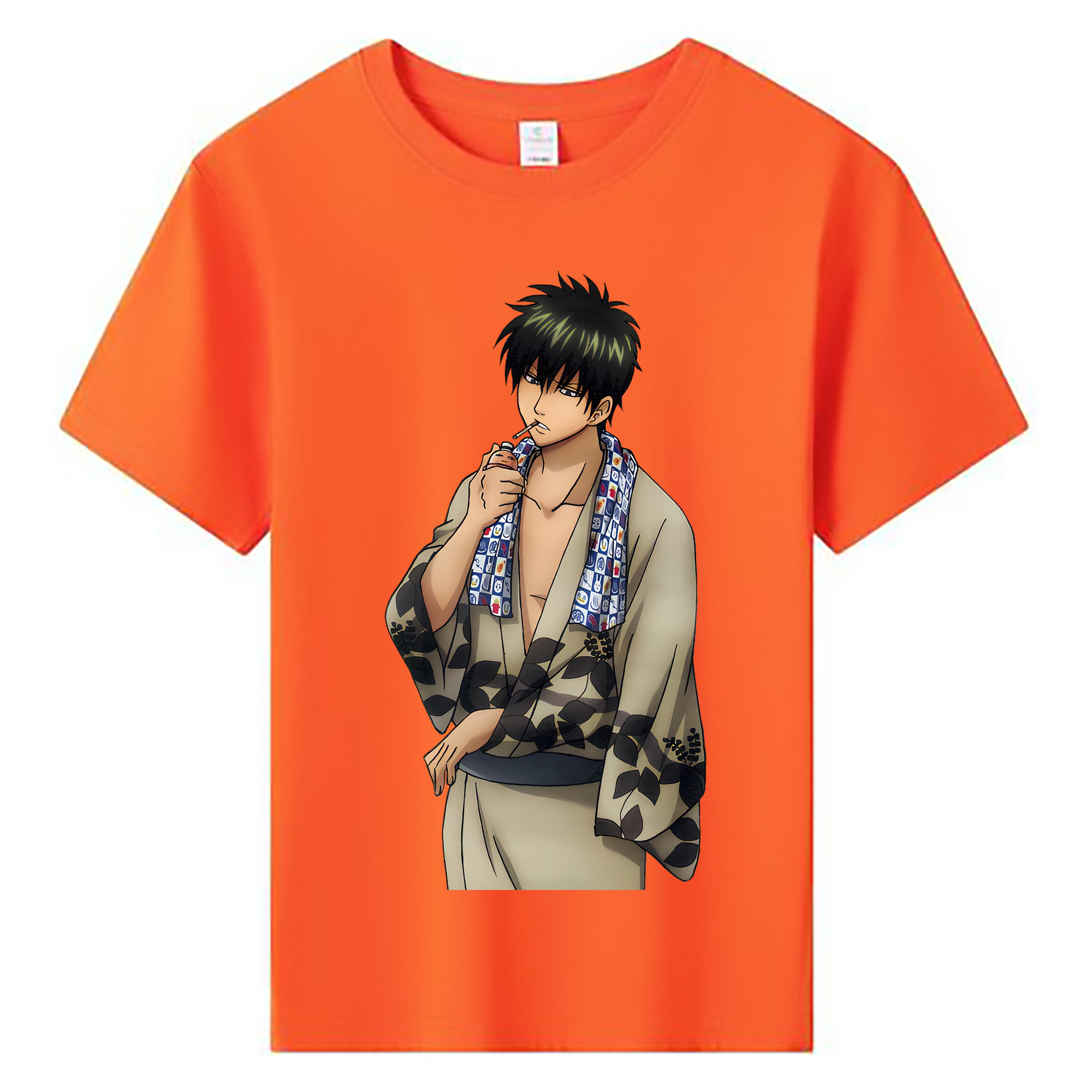 （画像用） ぎんたま 坂田銀時（さかたぎんとき） 神楽 志村新八（しむら しんぱち） GINTAMA Sakata Gintoki Kagura Shimura Shinpachi 綿100％キッズTシャツ（フロントプリント）