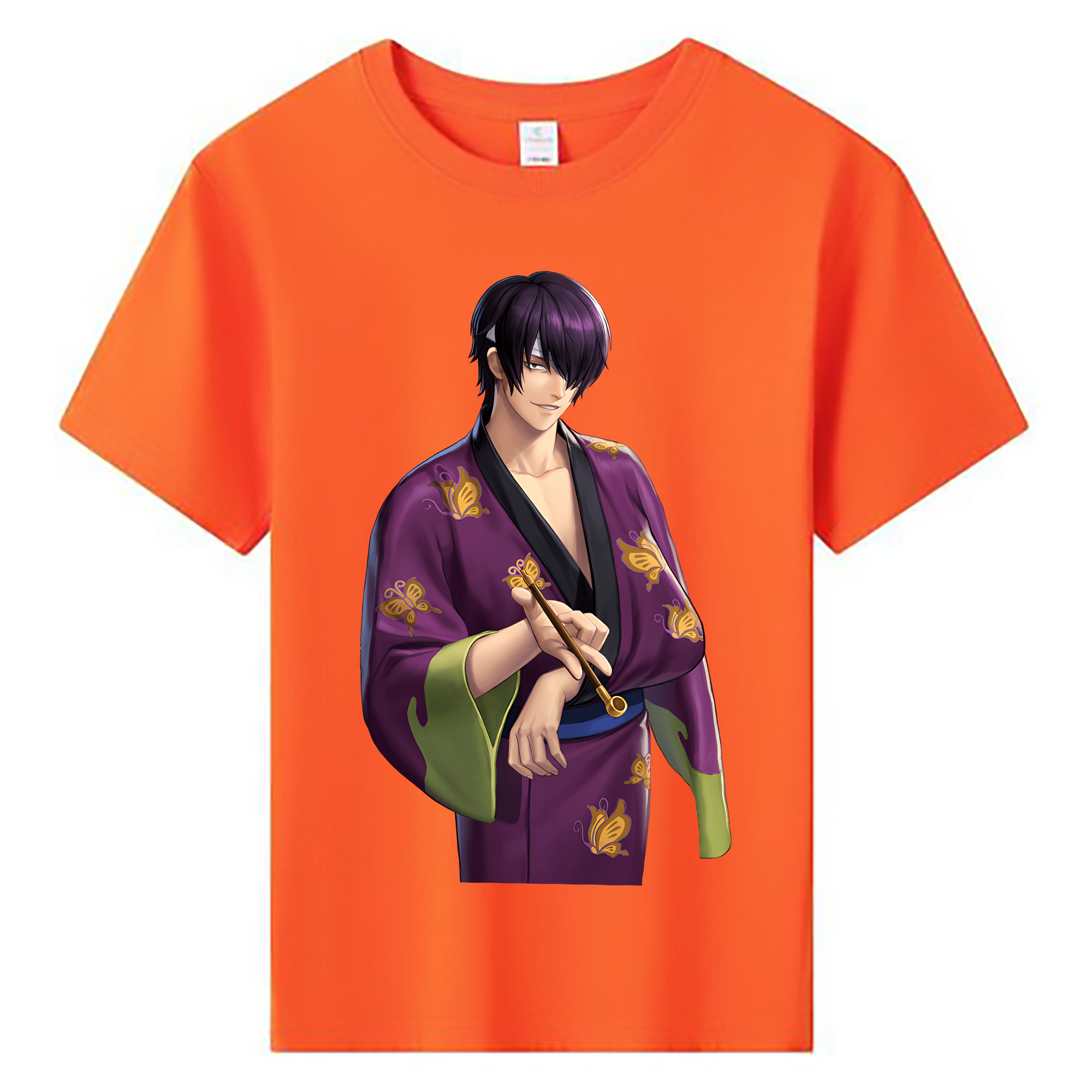 （画像用） ぎんたま 坂田銀時（さかたぎんとき） 神楽 志村新八（しむら しんぱち） GINTAMA Sakata Gintoki Kagura Shimura Shinpachi 綿100％キッズTシャツ（フロントプリント）
