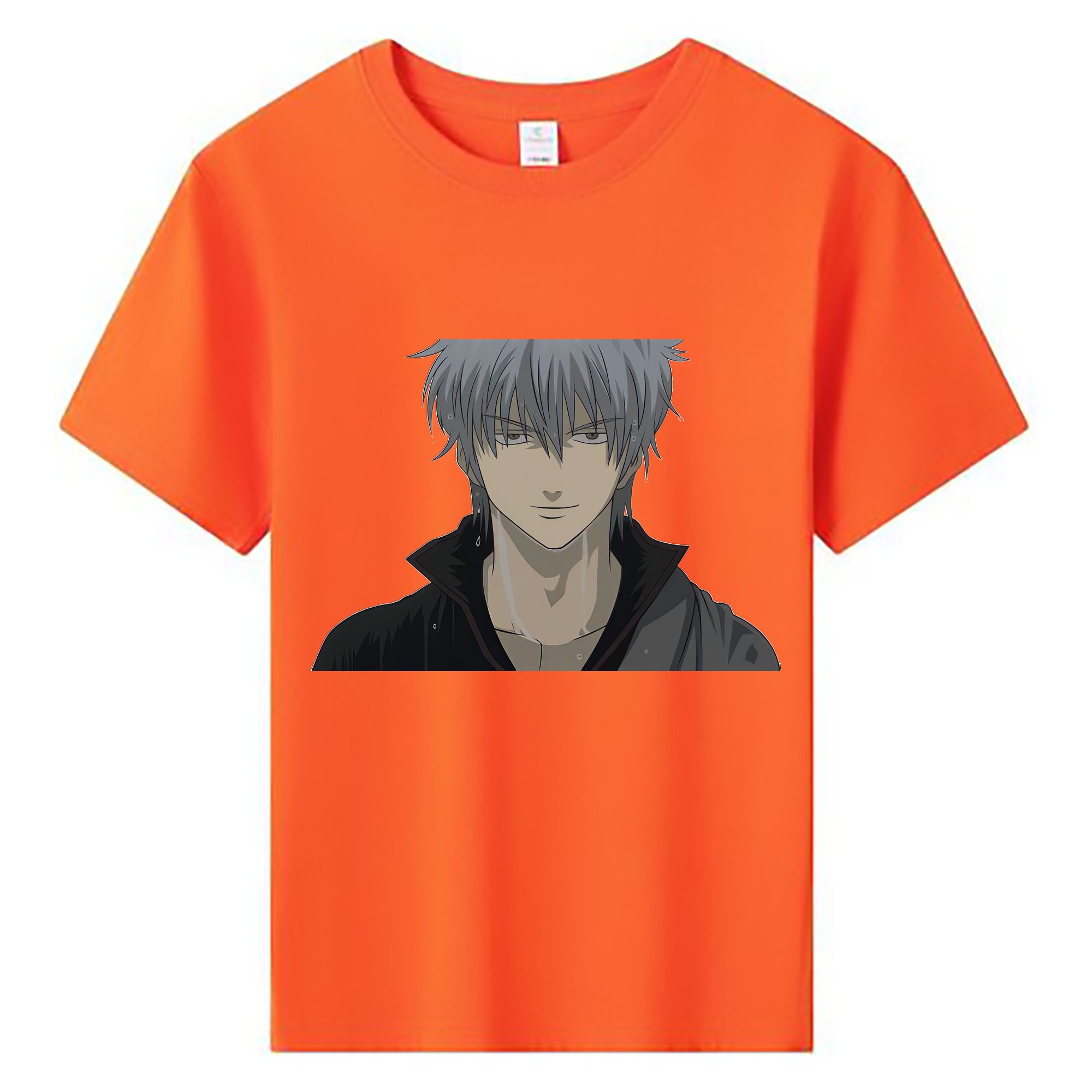 （画像用） ぎんたま 坂田銀時（さかたぎんとき） 神楽 志村新八（しむら しんぱち） GINTAMA Sakata Gintoki Kagura Shimura Shinpachi 綿100％キッズTシャツ（フロントプリント）