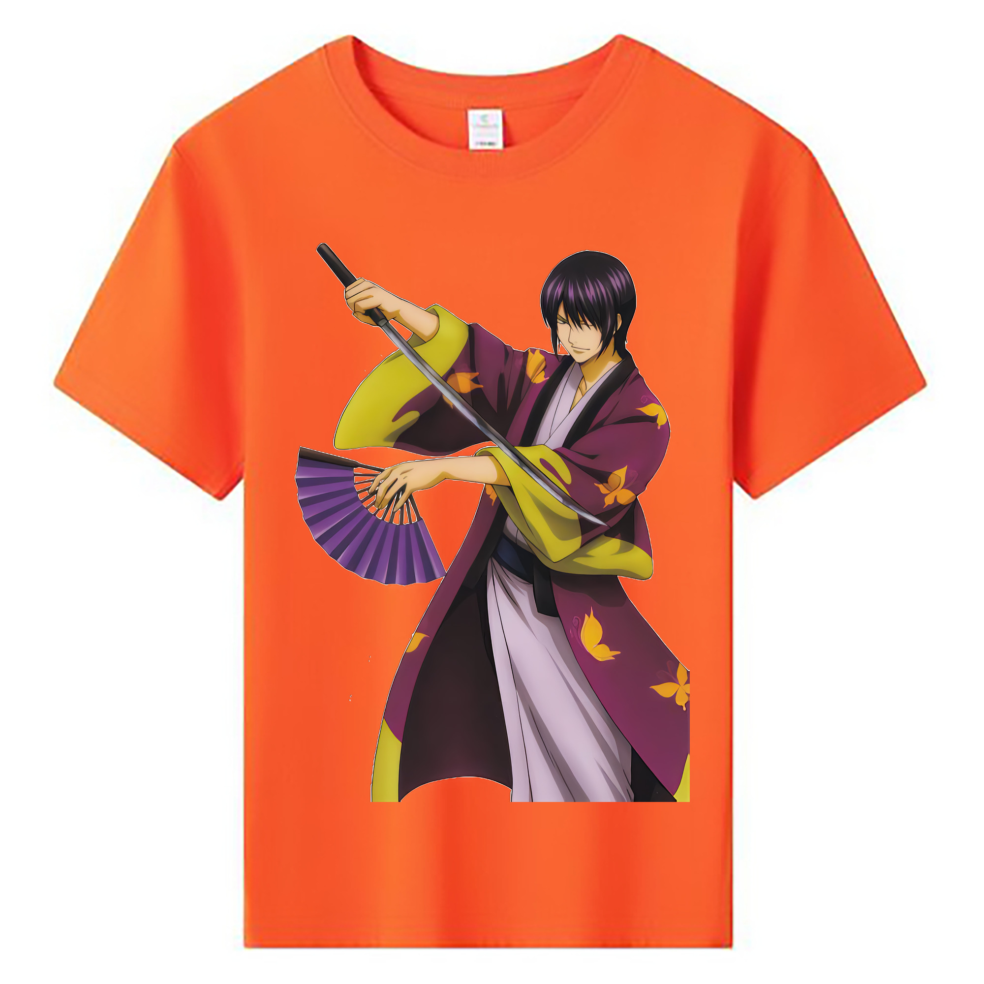 （画像用） ぎんたま 坂田銀時（さかたぎんとき） 神楽 志村新八（しむら しんぱち） GINTAMA Sakata Gintoki Kagura Shimura Shinpachi 綿100％キッズTシャツ（フロントプリント）