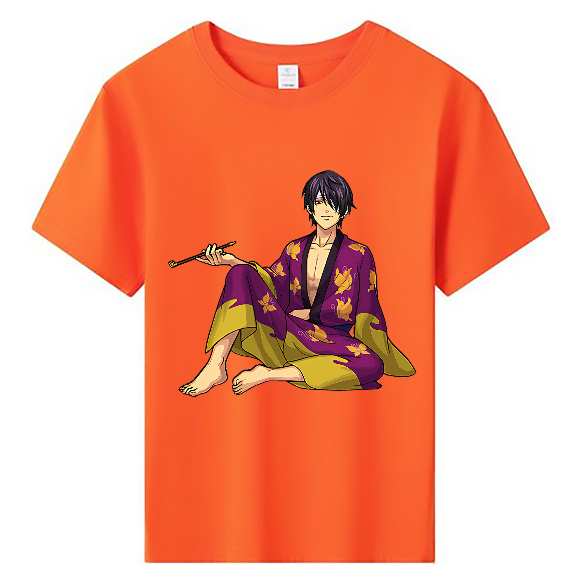 （画像用） ぎんたま 坂田銀時（さかたぎんとき） 神楽 志村新八（しむら しんぱち） GINTAMA Sakata Gintoki Kagura Shimura Shinpachi 綿100％キッズTシャツ（フロントプリント）