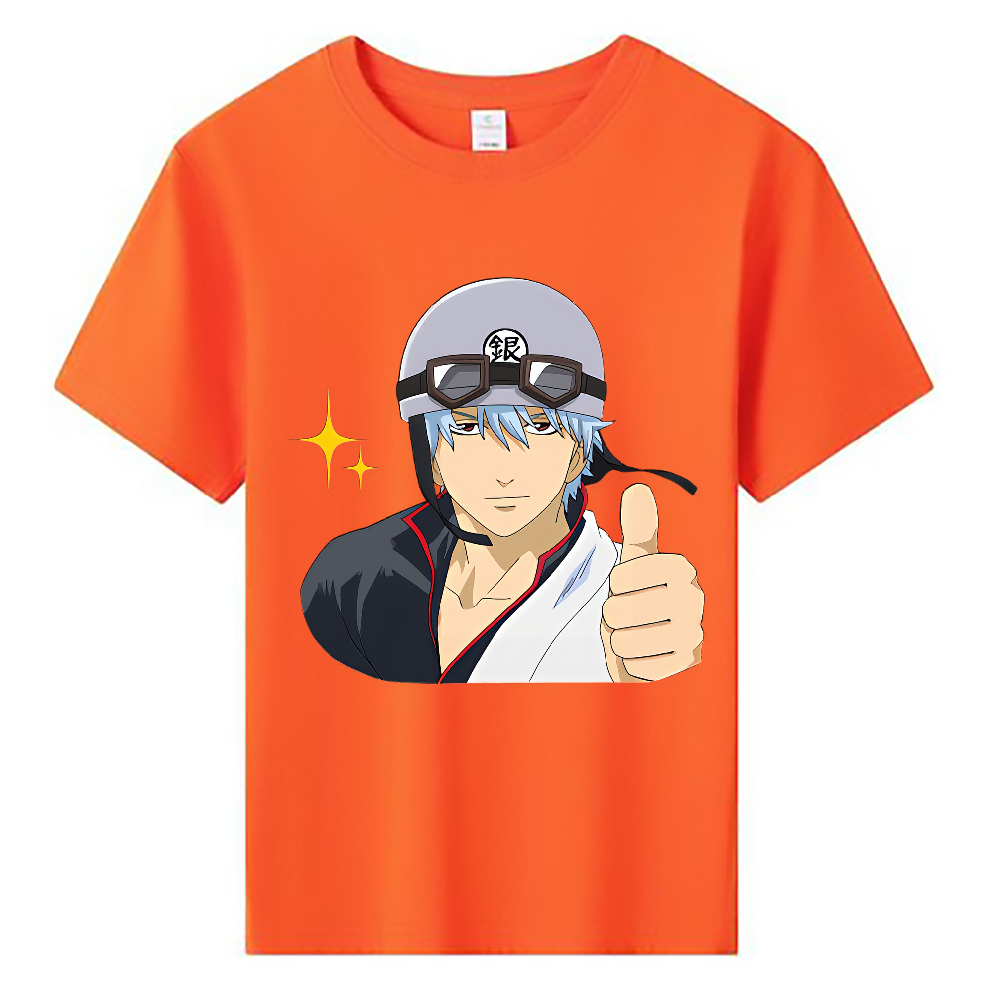 （画像用） ぎんたま 坂田銀時（さかたぎんとき） 神楽 志村新八（しむら しんぱち） GINTAMA Sakata Gintoki Kagura Shimura Shinpachi 綿100％キッズTシャツ（フロントプリント）