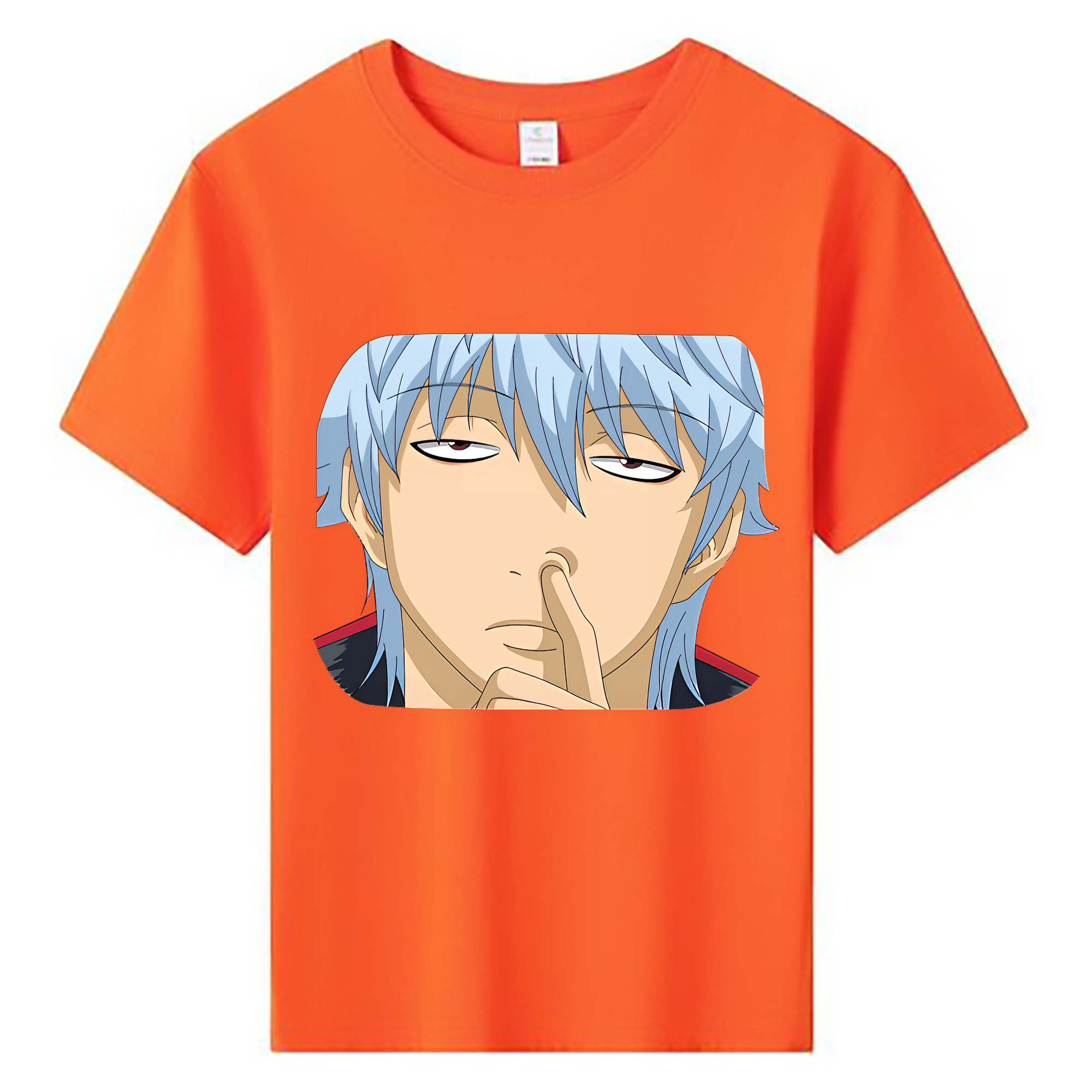 （画像用） ぎんたま 坂田銀時（さかたぎんとき） 神楽 志村新八（しむら しんぱち） GINTAMA Sakata Gintoki Kagura Shimura Shinpachi 綿100％キッズTシャツ（フロントプリント）