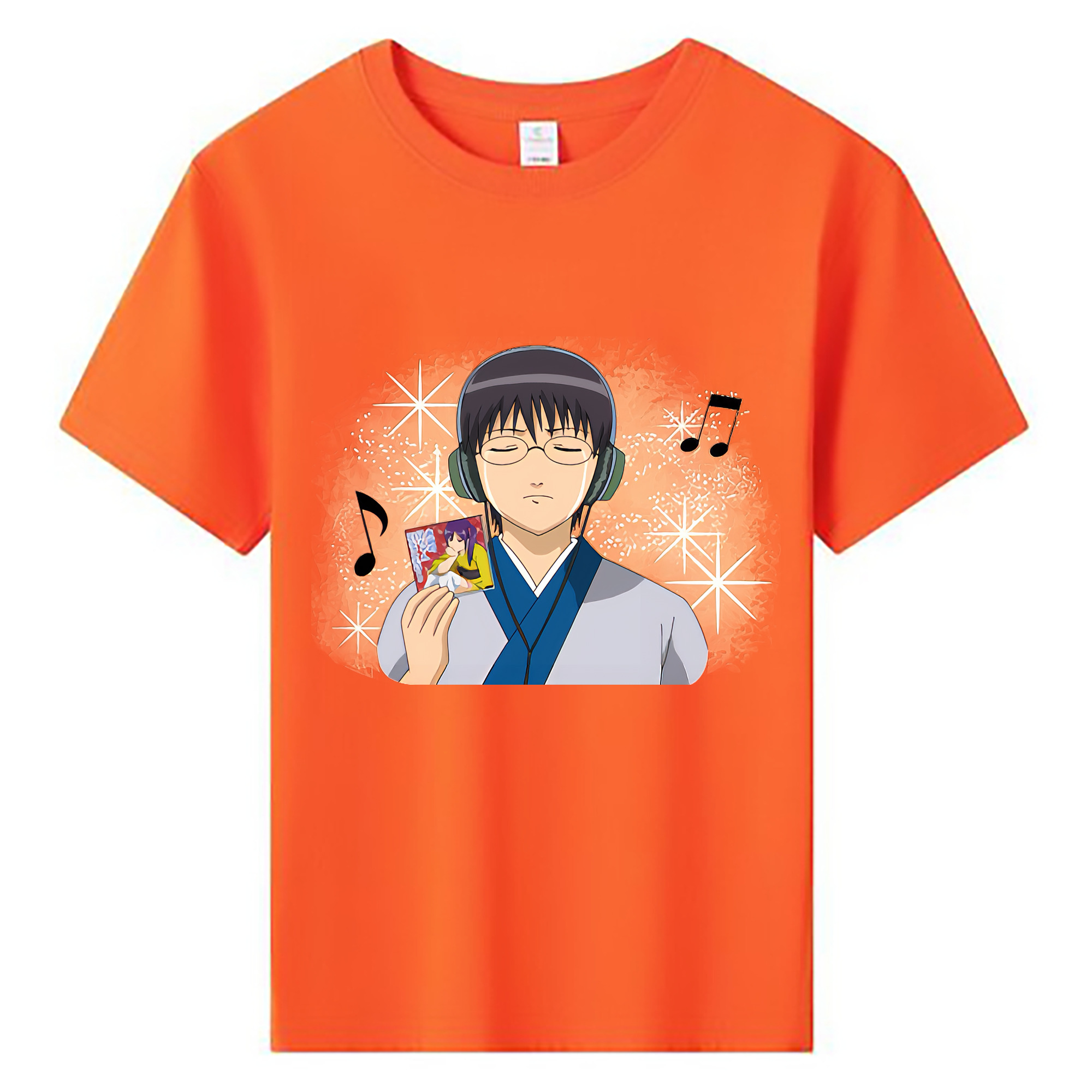 （画像用） ぎんたま 坂田銀時（さかたぎんとき） 神楽 志村新八（しむら しんぱち） GINTAMA Sakata Gintoki Kagura Shimura Shinpachi 綿100％キッズTシャツ（フロントプリント）