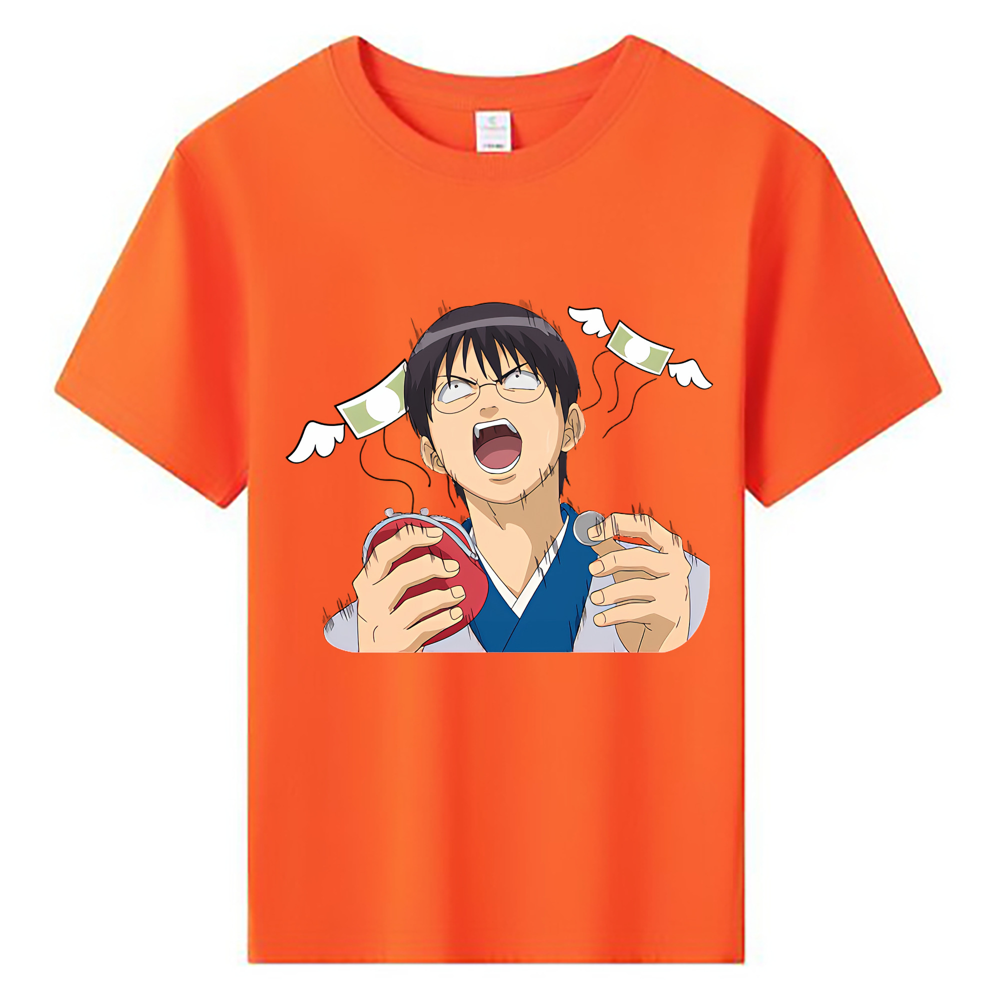 （画像用） ぎんたま 坂田銀時（さかたぎんとき） 神楽 志村新八（しむら しんぱち） GINTAMA Sakata Gintoki Kagura Shimura Shinpachi 綿100％キッズTシャツ（フロントプリント）