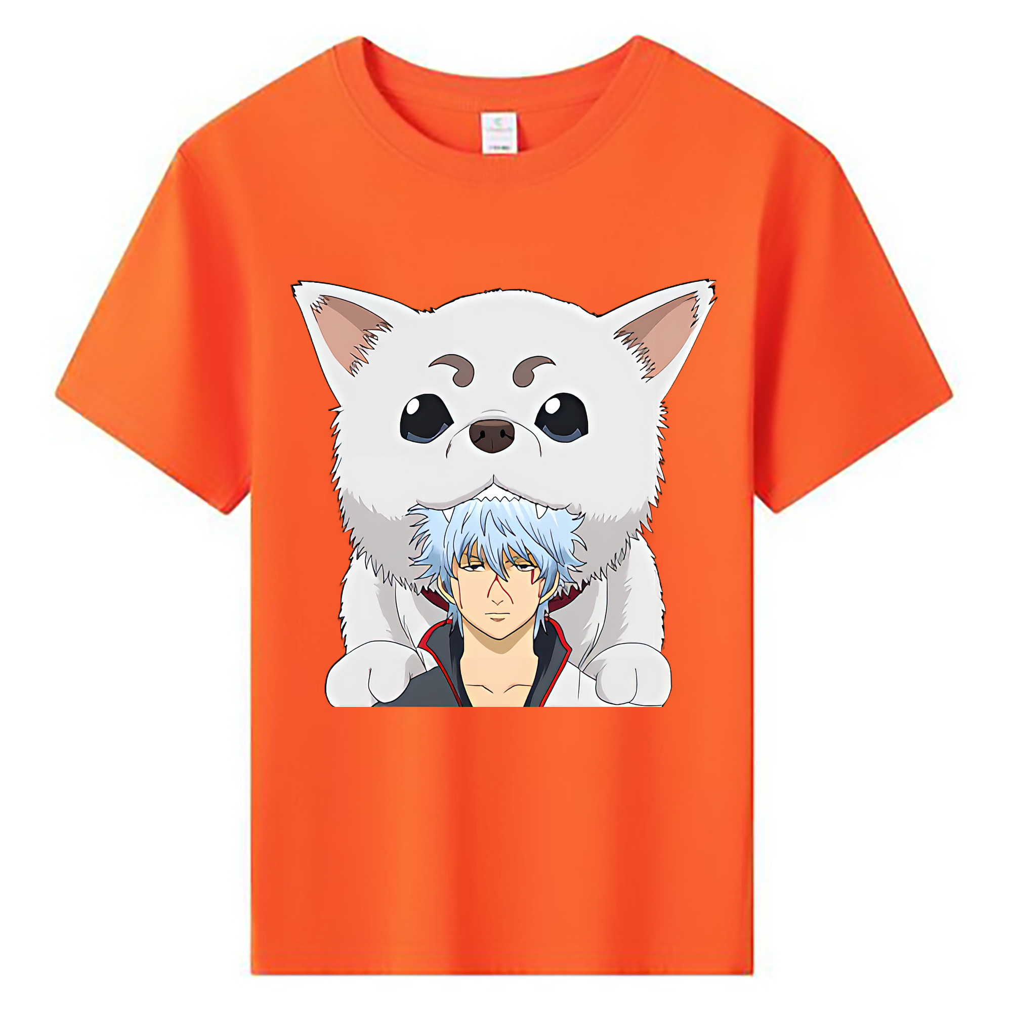 （画像用） ぎんたま 坂田銀時（さかたぎんとき） 神楽 志村新八（しむら しんぱち） GINTAMA Sakata Gintoki Kagura Shimura Shinpachi 綿100％キッズTシャツ（フロントプリント）