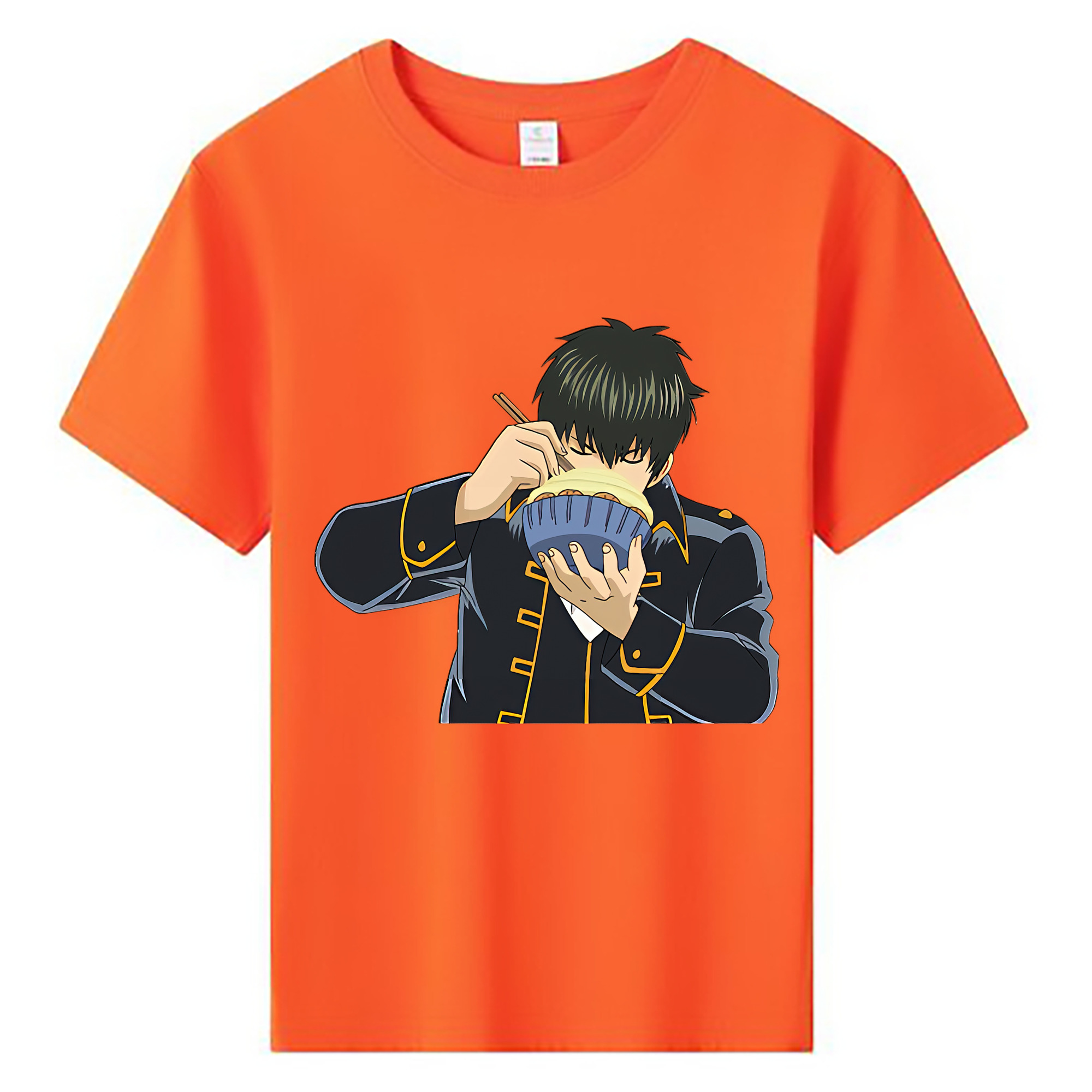 （画像用） ぎんたま 坂田銀時（さかたぎんとき） 神楽 志村新八（しむら しんぱち） GINTAMA Sakata Gintoki Kagura Shimura Shinpachi 綿100％キッズTシャツ（フロントプリント）