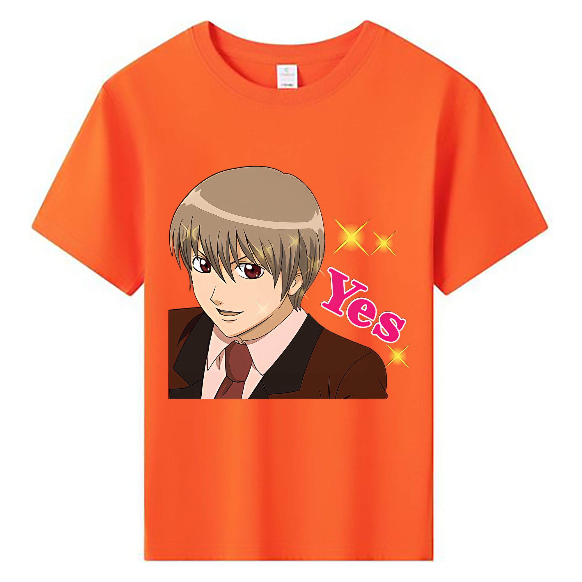 （画像用） ぎんたま 坂田銀時（さかたぎんとき） 神楽 志村新八（しむら しんぱち） GINTAMA Sakata Gintoki Kagura Shimura Shinpachi 綿100％キッズTシャツ（フロントプリント）