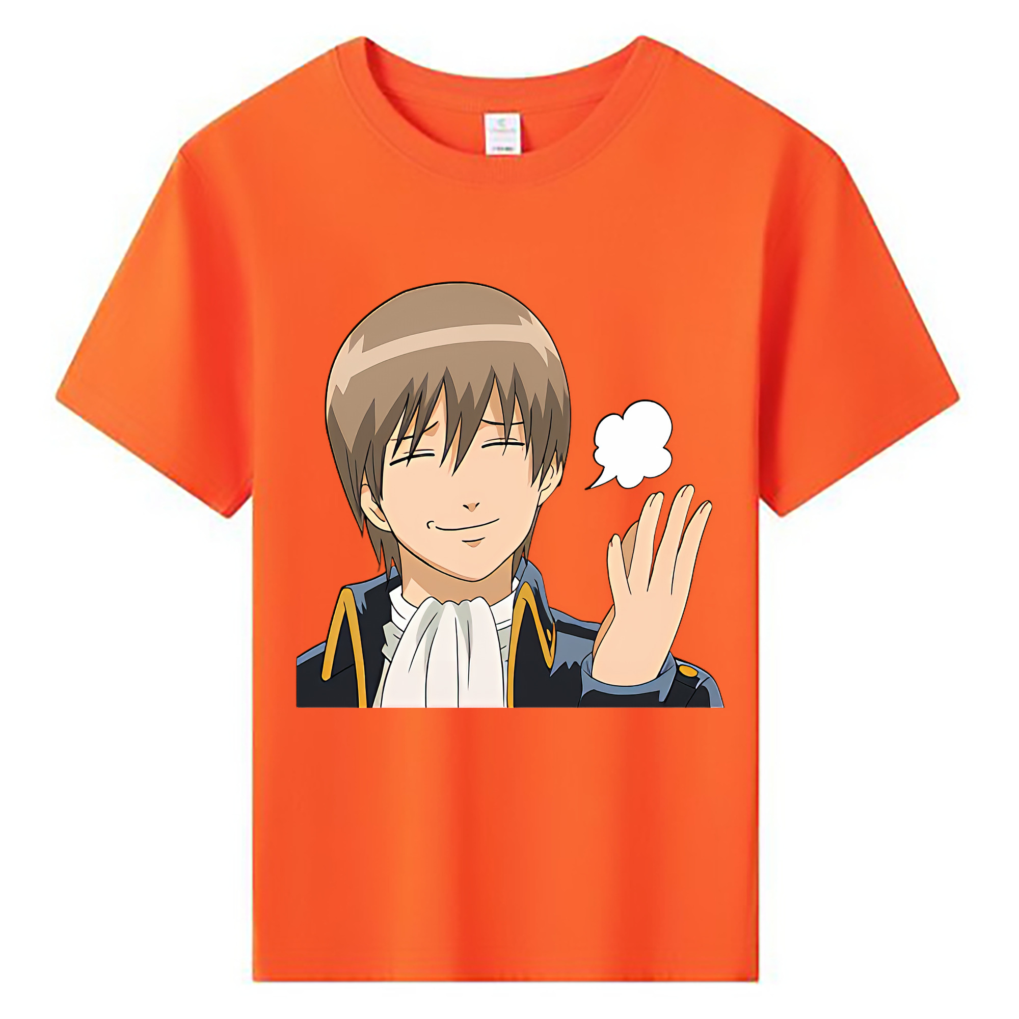 （画像用） ぎんたま 坂田銀時（さかたぎんとき） 神楽 志村新八（しむら しんぱち） GINTAMA Sakata Gintoki Kagura Shimura Shinpachi 綿100％キッズTシャツ（フロントプリント）