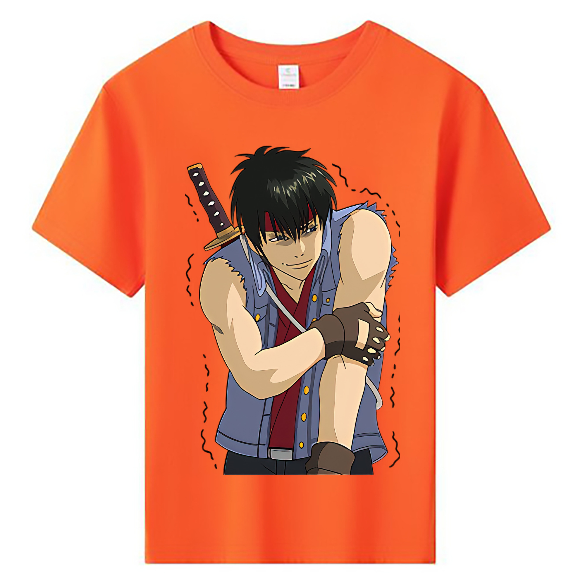 （画像用） ぎんたま 坂田銀時（さかたぎんとき） 神楽 志村新八（しむら しんぱち） GINTAMA Sakata Gintoki Kagura Shimura Shinpachi 綿100％キッズTシャツ（フロントプリント）