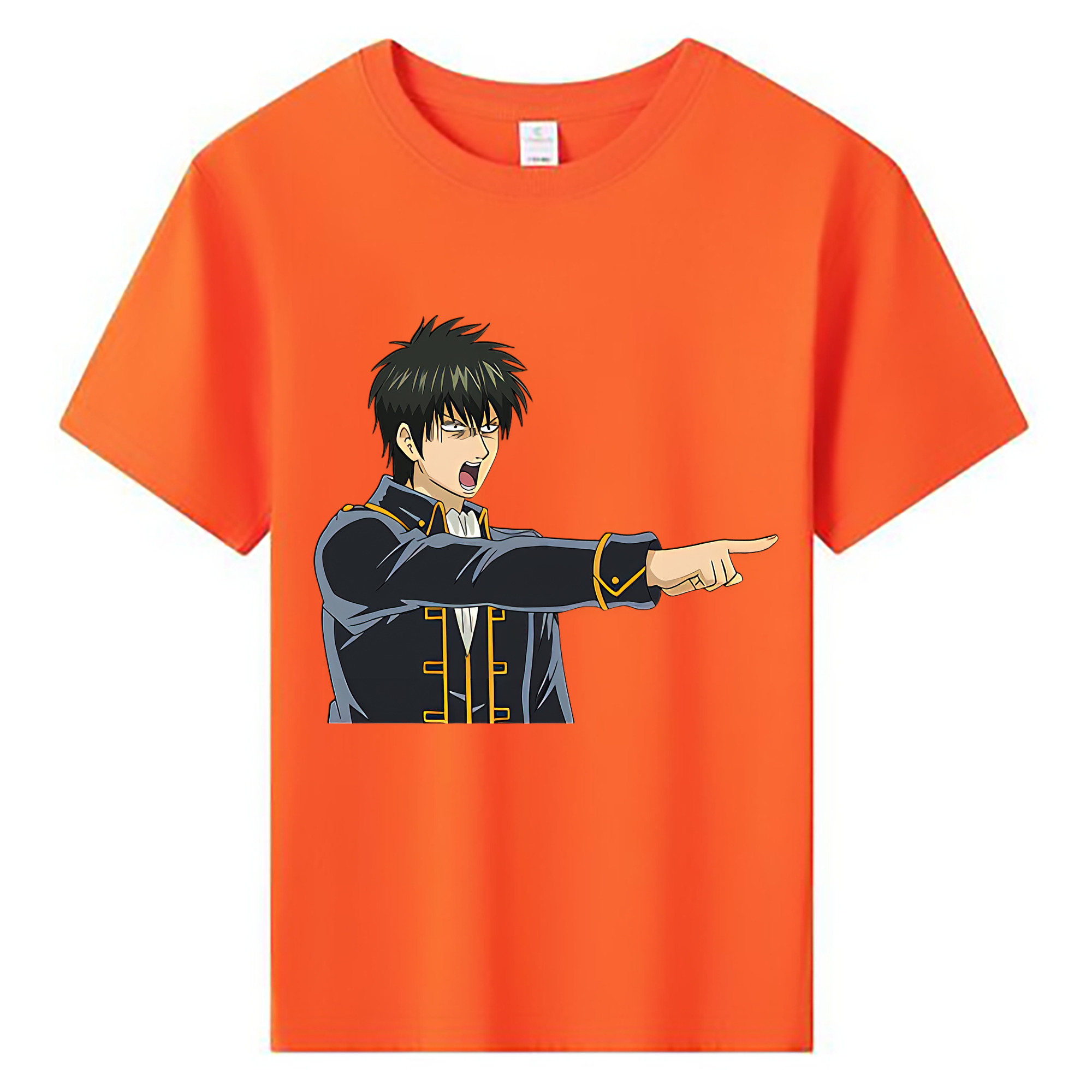 （画像用） ぎんたま 坂田銀時（さかたぎんとき） 神楽 志村新八（しむら しんぱち） GINTAMA Sakata Gintoki Kagura Shimura Shinpachi 綿100％キッズTシャツ（フロントプリント）