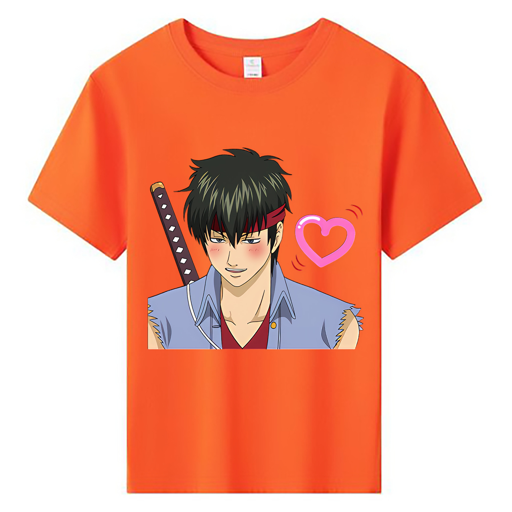 （画像用） ぎんたま 坂田銀時（さかたぎんとき） 神楽 志村新八（しむら しんぱち） GINTAMA Sakata Gintoki Kagura Shimura Shinpachi 綿100％キッズTシャツ（フロントプリント）