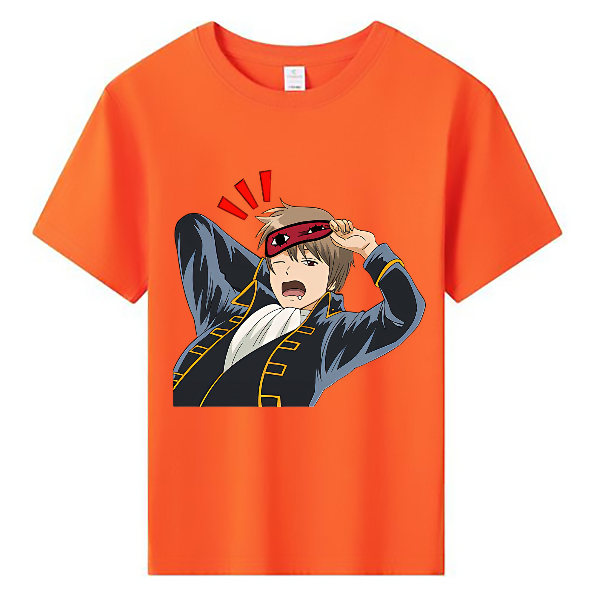 （画像用） ぎんたま 坂田銀時（さかたぎんとき） 神楽 志村新八（しむら しんぱち） GINTAMA Sakata Gintoki Kagura Shimura Shinpachi 綿100％キッズTシャツ（フロントプリント）