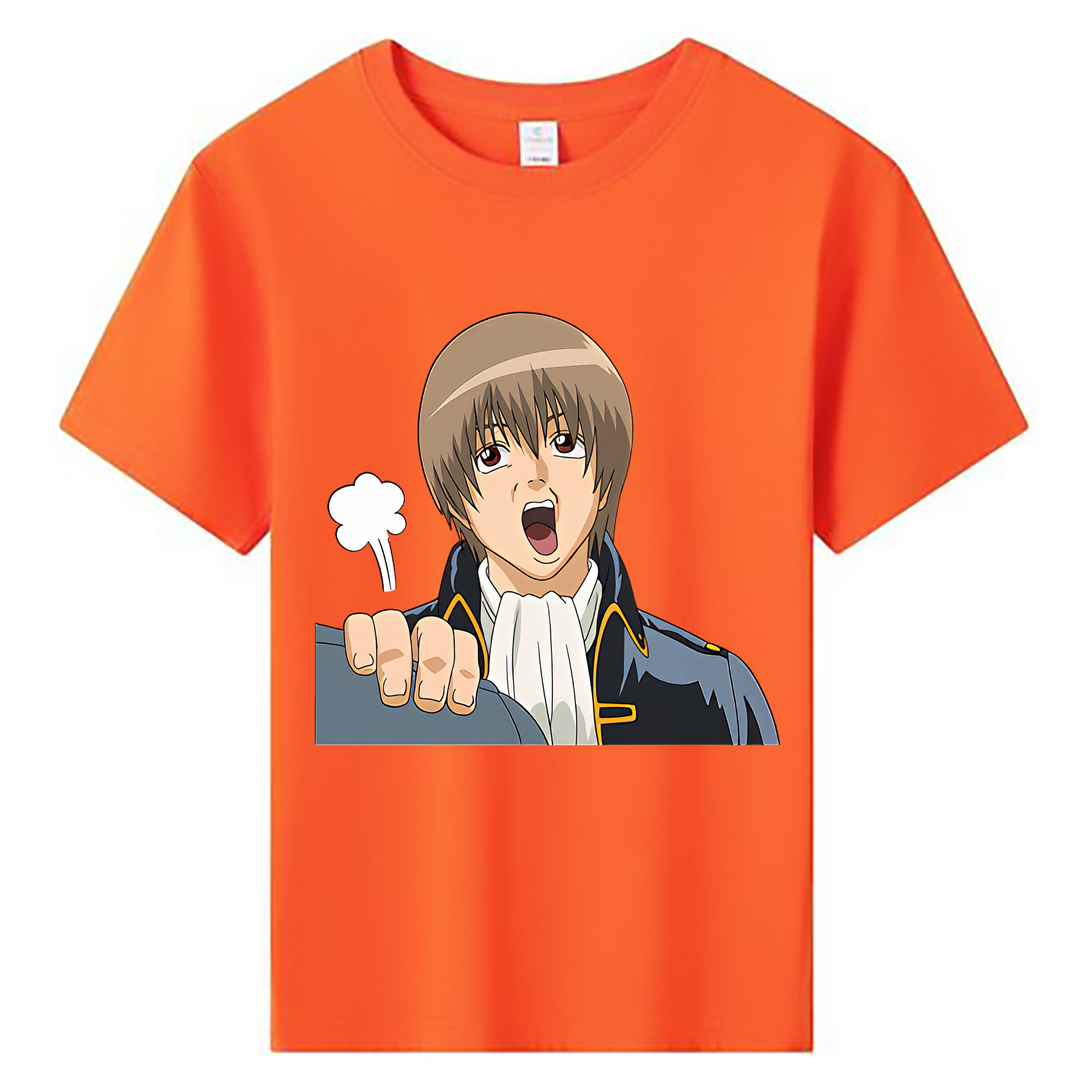 （画像用） ぎんたま 坂田銀時（さかたぎんとき） 神楽 志村新八（しむら しんぱち） GINTAMA Sakata Gintoki Kagura Shimura Shinpachi 綿100％キッズTシャツ（フロントプリント）