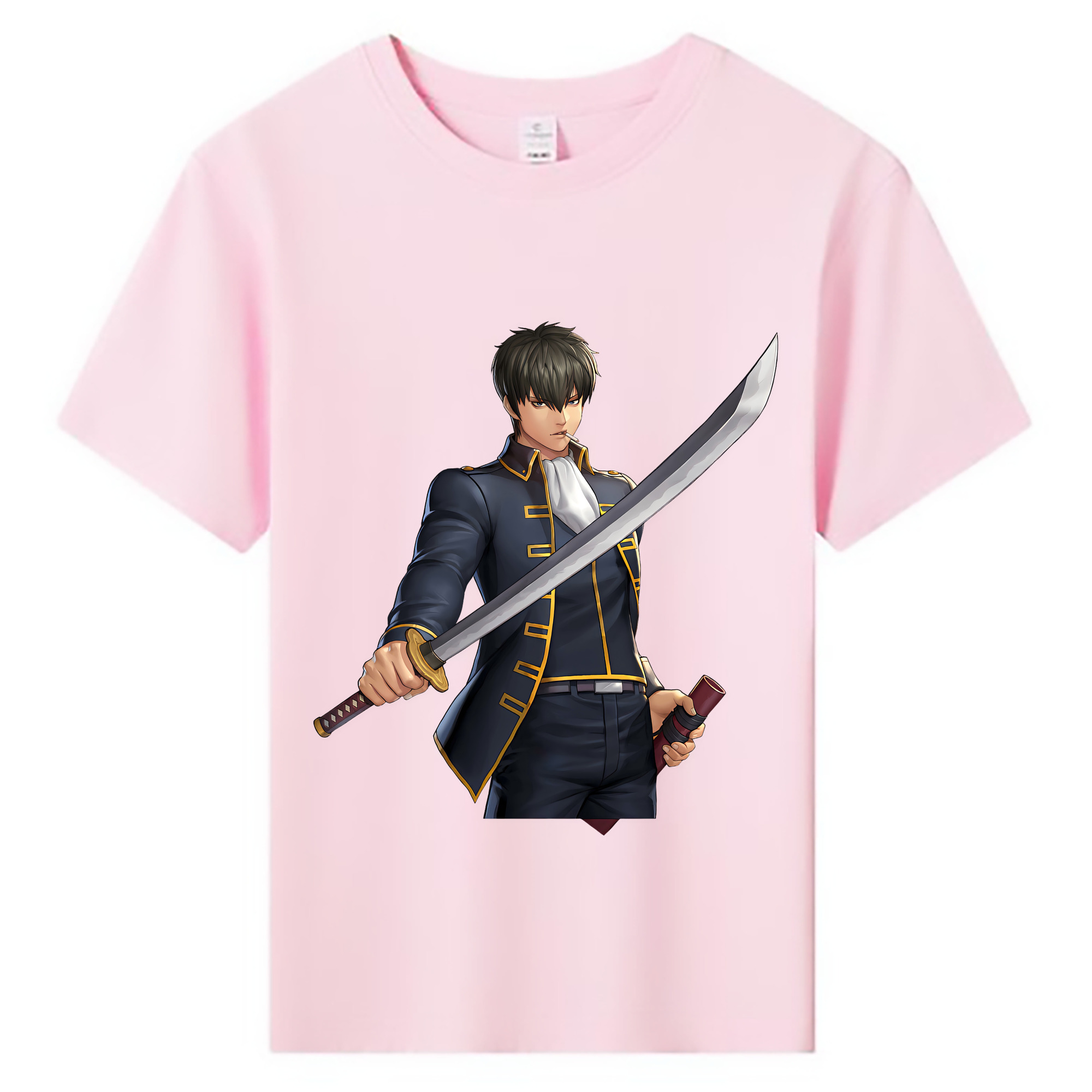 （画像用） ぎんたま 坂田銀時（さかたぎんとき） 神楽 志村新八（しむら しんぱち） GINTAMA Sakata Gintoki Kagura Shimura Shinpachi 綿100％キッズTシャツ（フロントプリント）