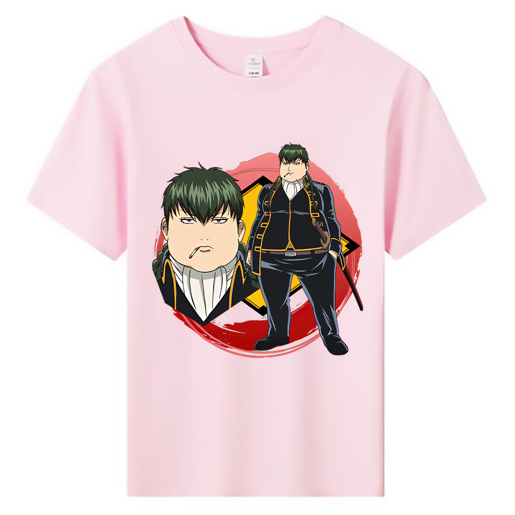 （画像用） ぎんたま 坂田銀時（さかたぎんとき） 神楽 志村新八（しむら しんぱち） GINTAMA Sakata Gintoki Kagura Shimura Shinpachi 綿100％キッズTシャツ（フロントプリント）