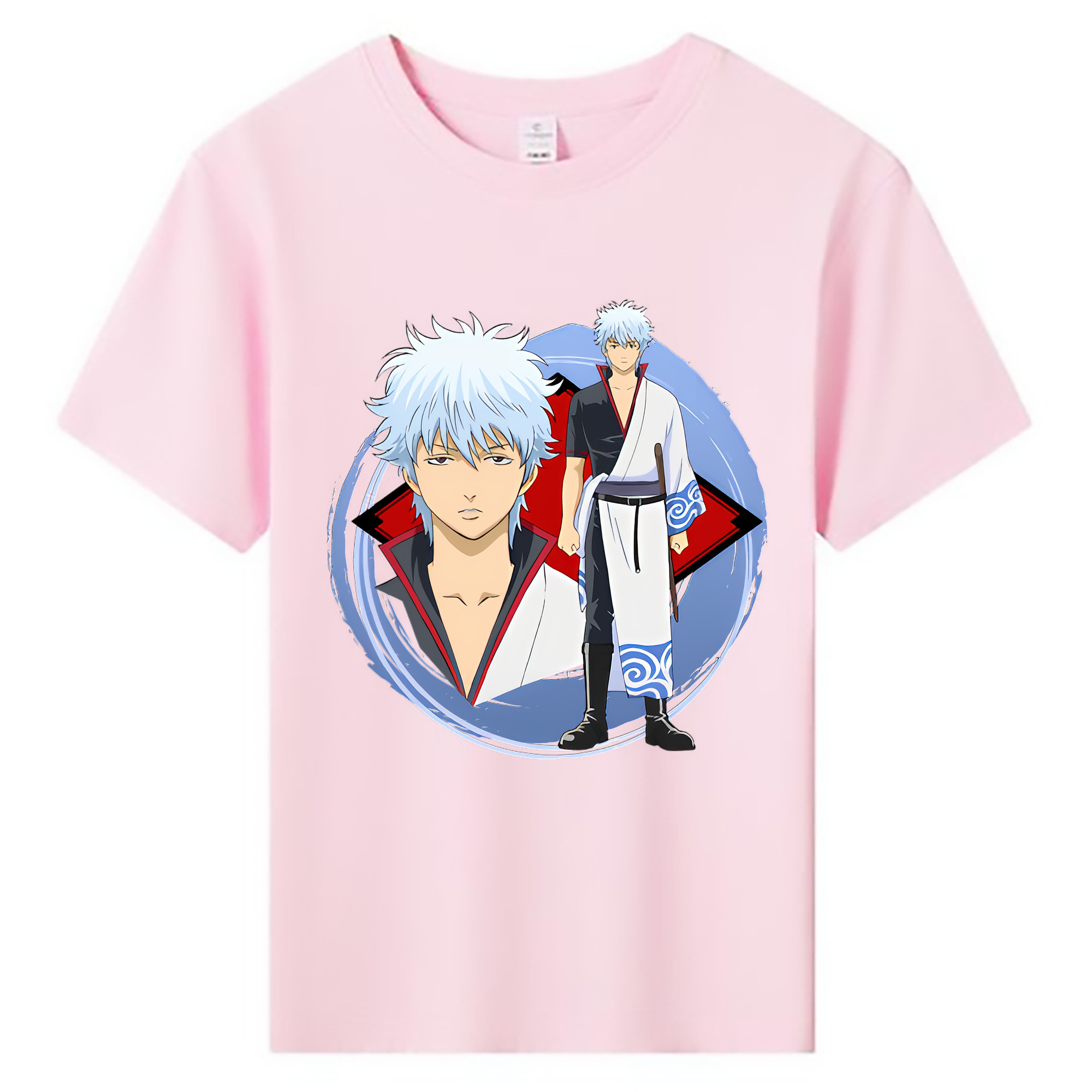 （画像用） ぎんたま 坂田銀時（さかたぎんとき） 神楽 志村新八（しむら しんぱち） GINTAMA Sakata Gintoki Kagura Shimura Shinpachi 綿100％キッズTシャツ（フロントプリント）