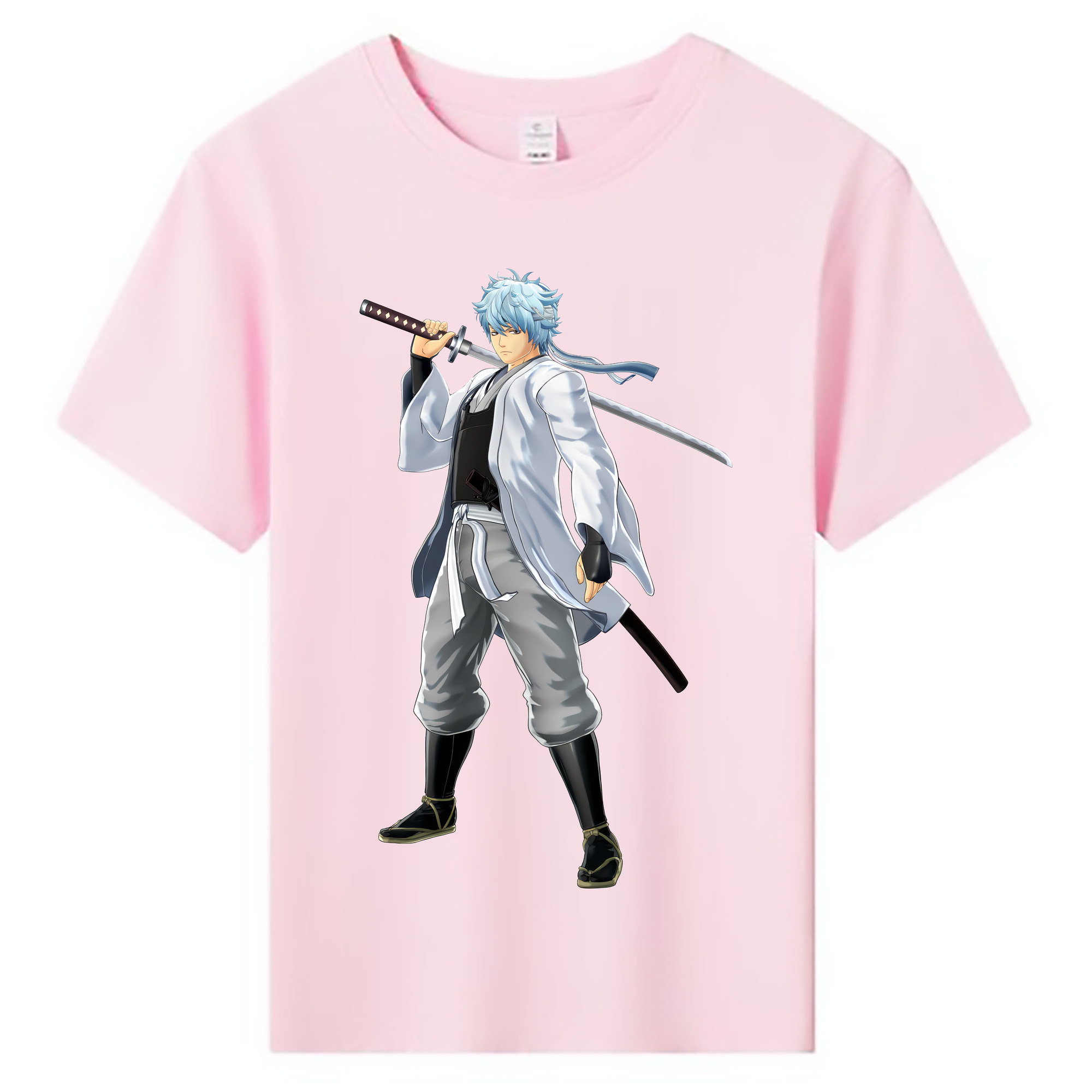 （画像用） ぎんたま 坂田銀時（さかたぎんとき） 神楽 志村新八（しむら しんぱち） GINTAMA Sakata Gintoki Kagura Shimura Shinpachi 綿100％キッズTシャツ（フロントプリント）